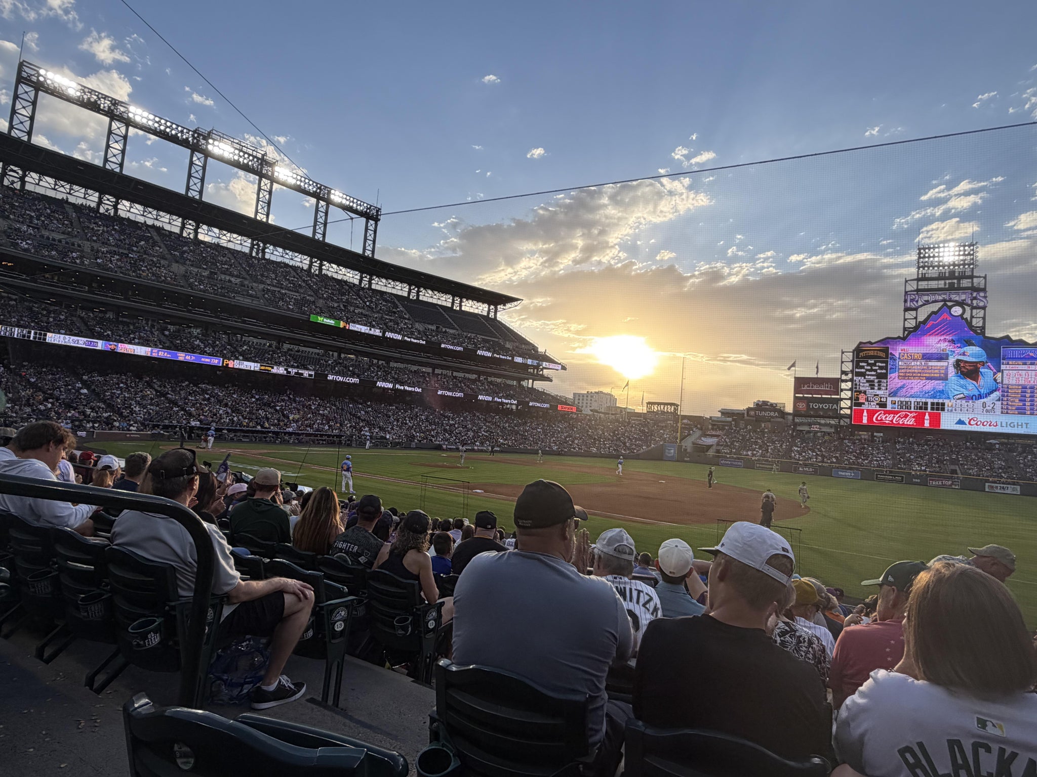 Real Fan View taken from Section 119 at Coors Field by Diana F