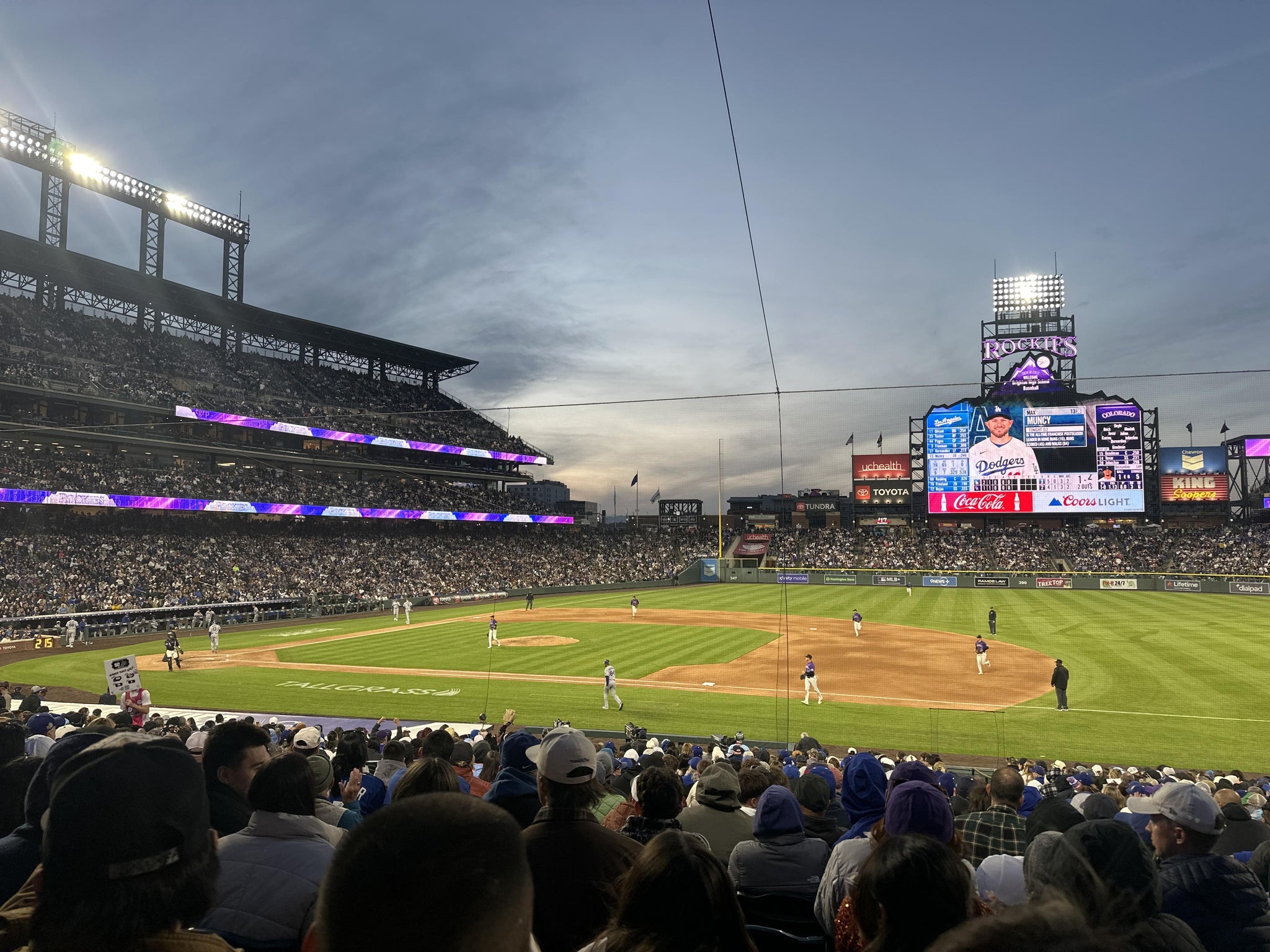 Real Fan View taken from Section 121 at Coors Field by Hannah D
