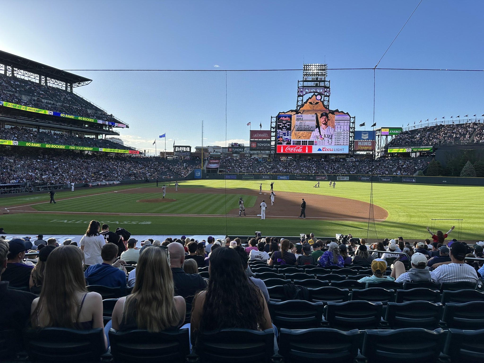 Real Fan View taken from Section 122 at Coors Field by Christopher L
