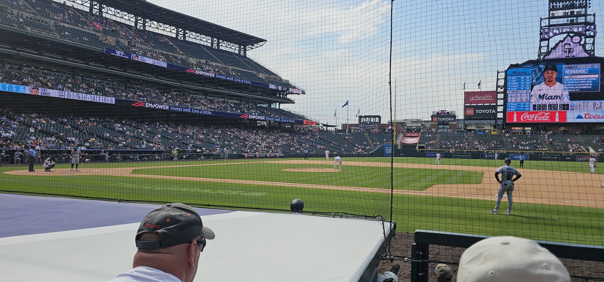 Real Fan View taken from Section 122 at Coors Field by Craig C