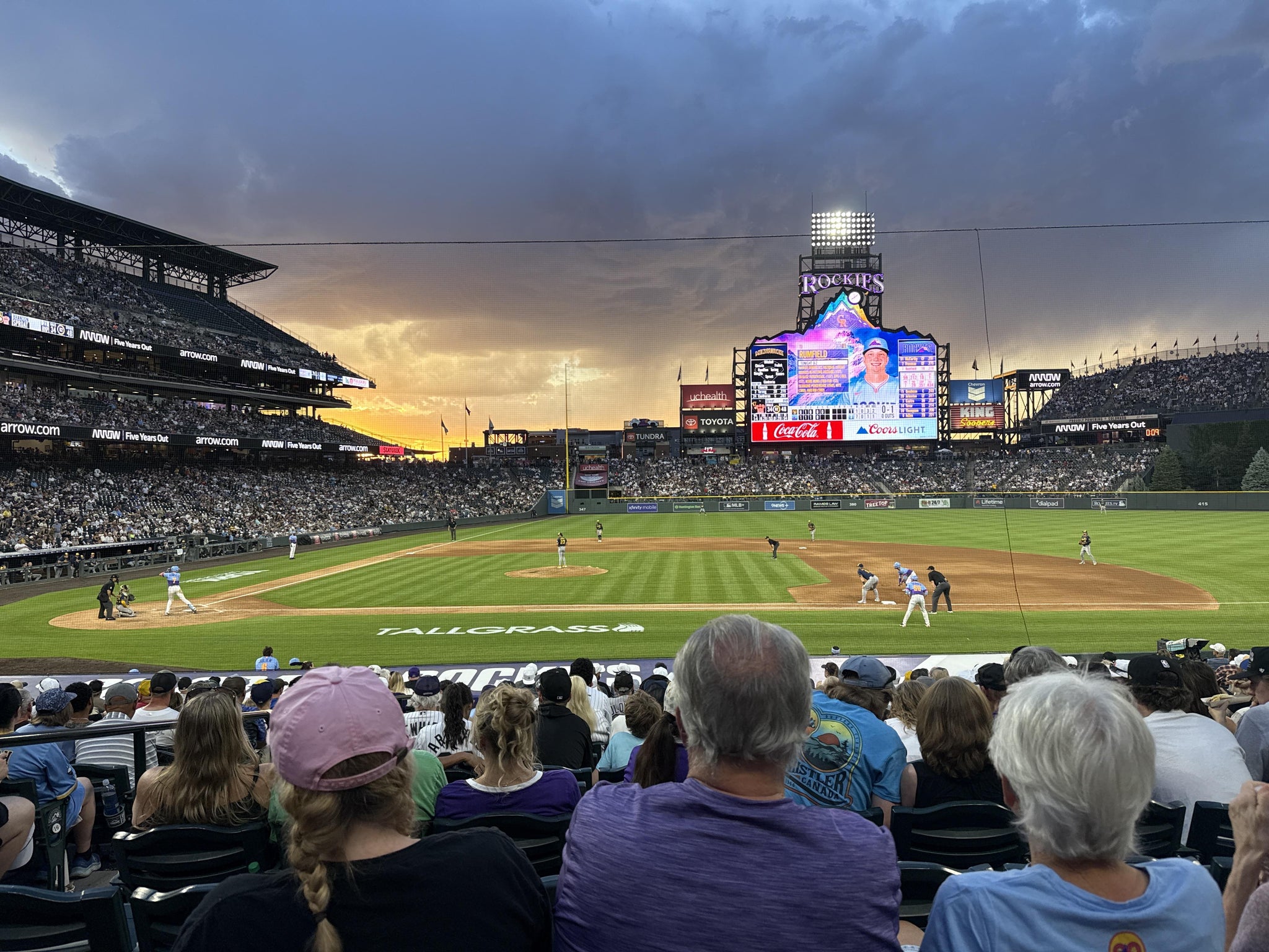 Real Fan View taken from Section 123 at Coors Field by Melanie M