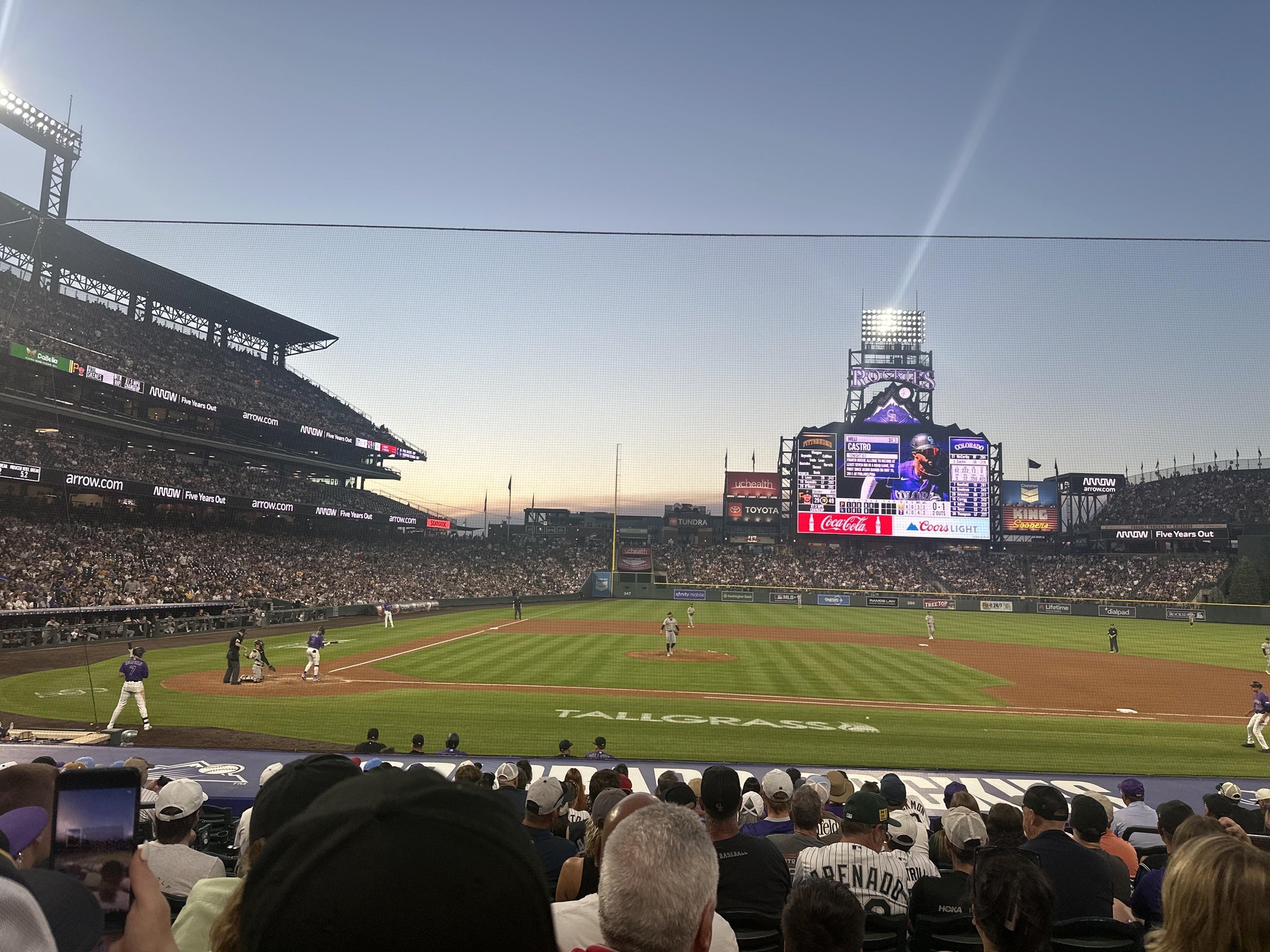 Real Fan View taken from Section 124 at Coors Field by Irma G
