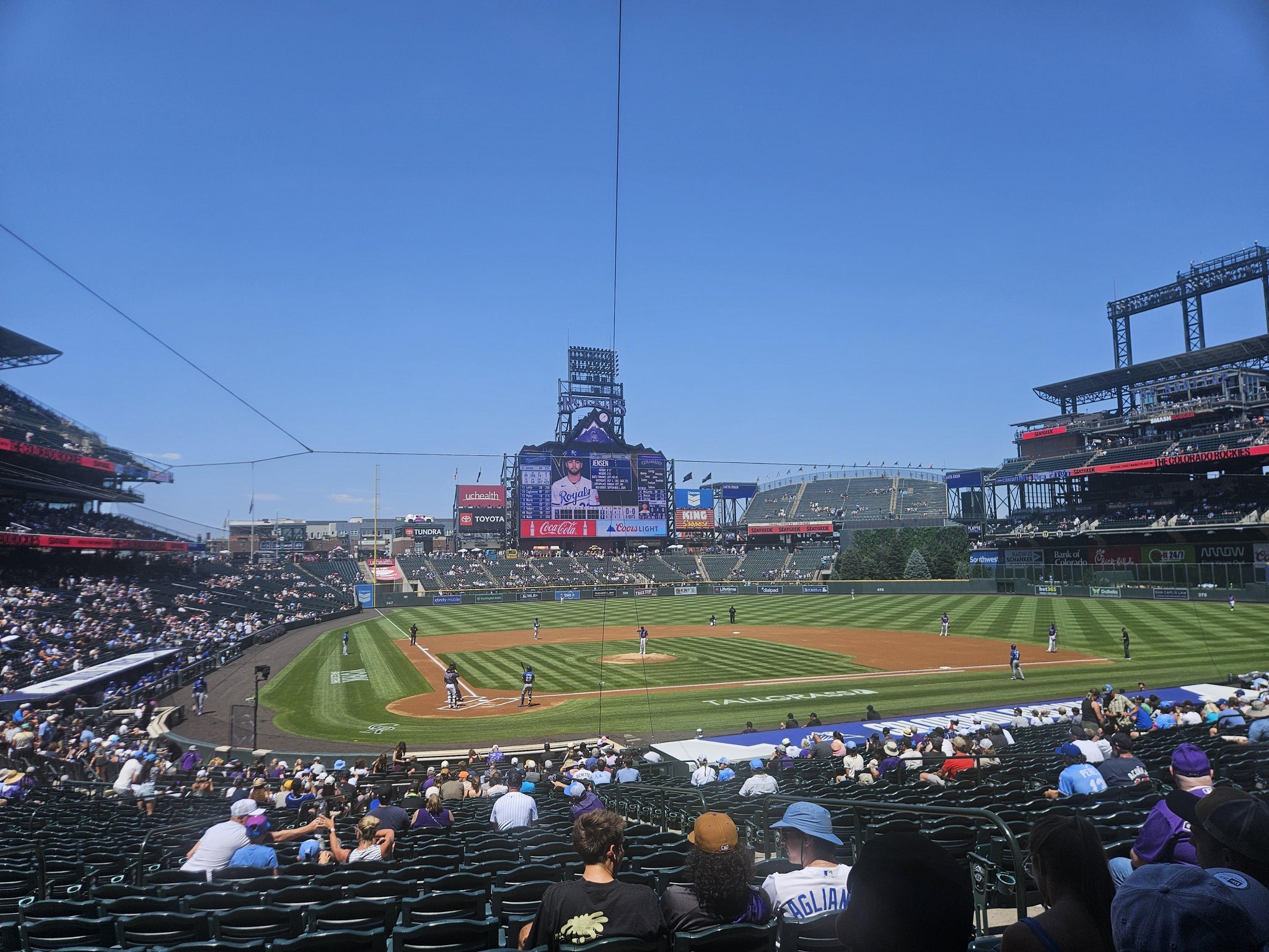 Real Fan View taken from Section 127 at Coors Field by Jon p W