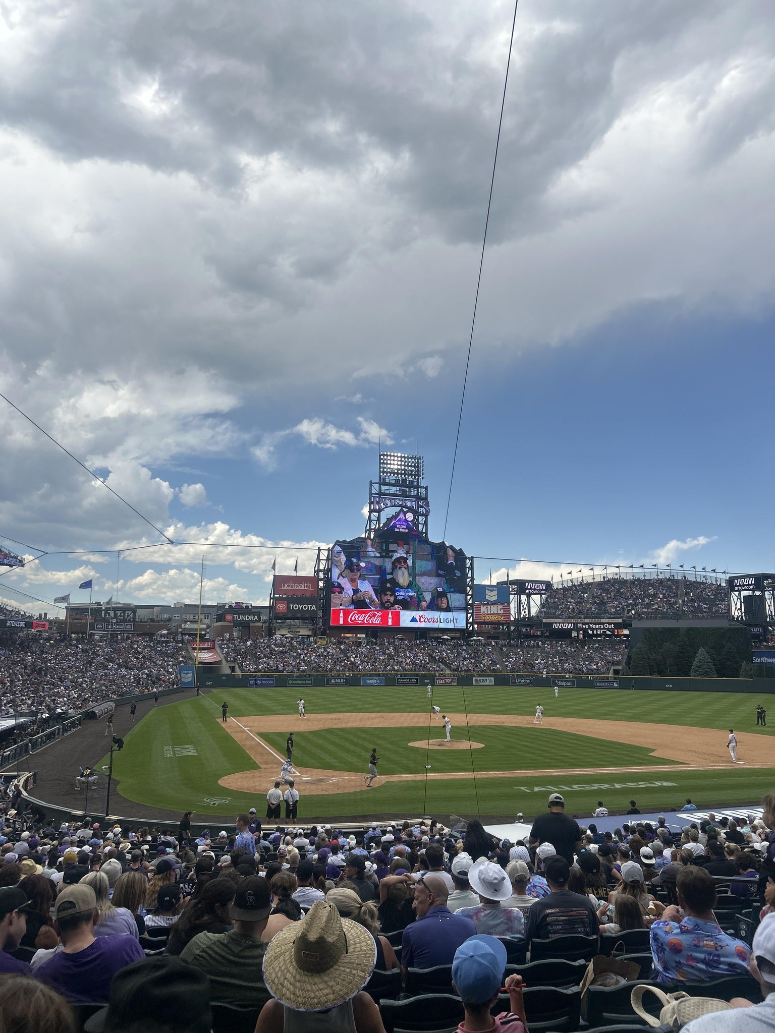Real Fan View taken from Section 127 at Coors Field by Edgar M