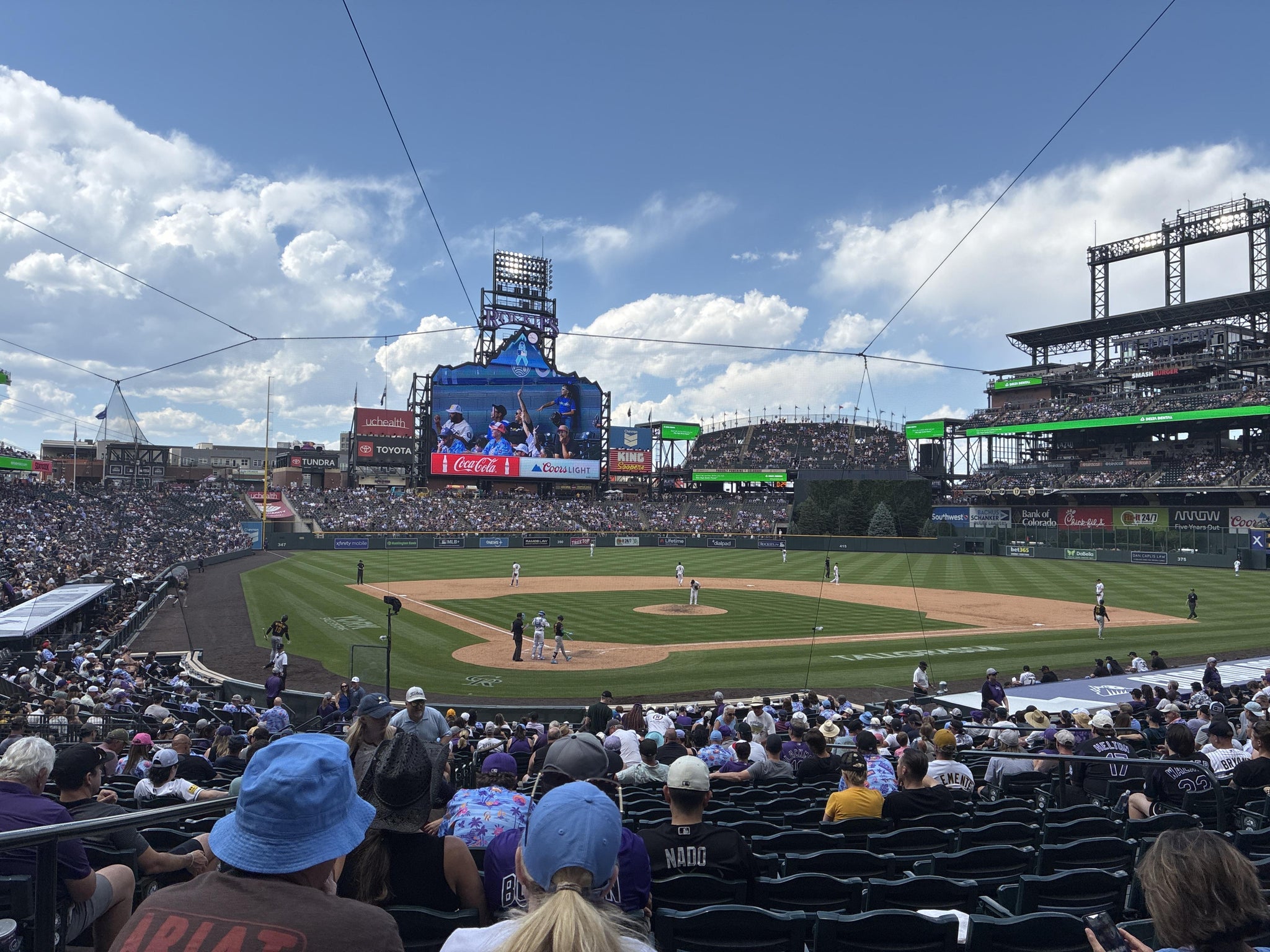 Real Fan View taken from Section 128 at Coors Field by Benjamin D