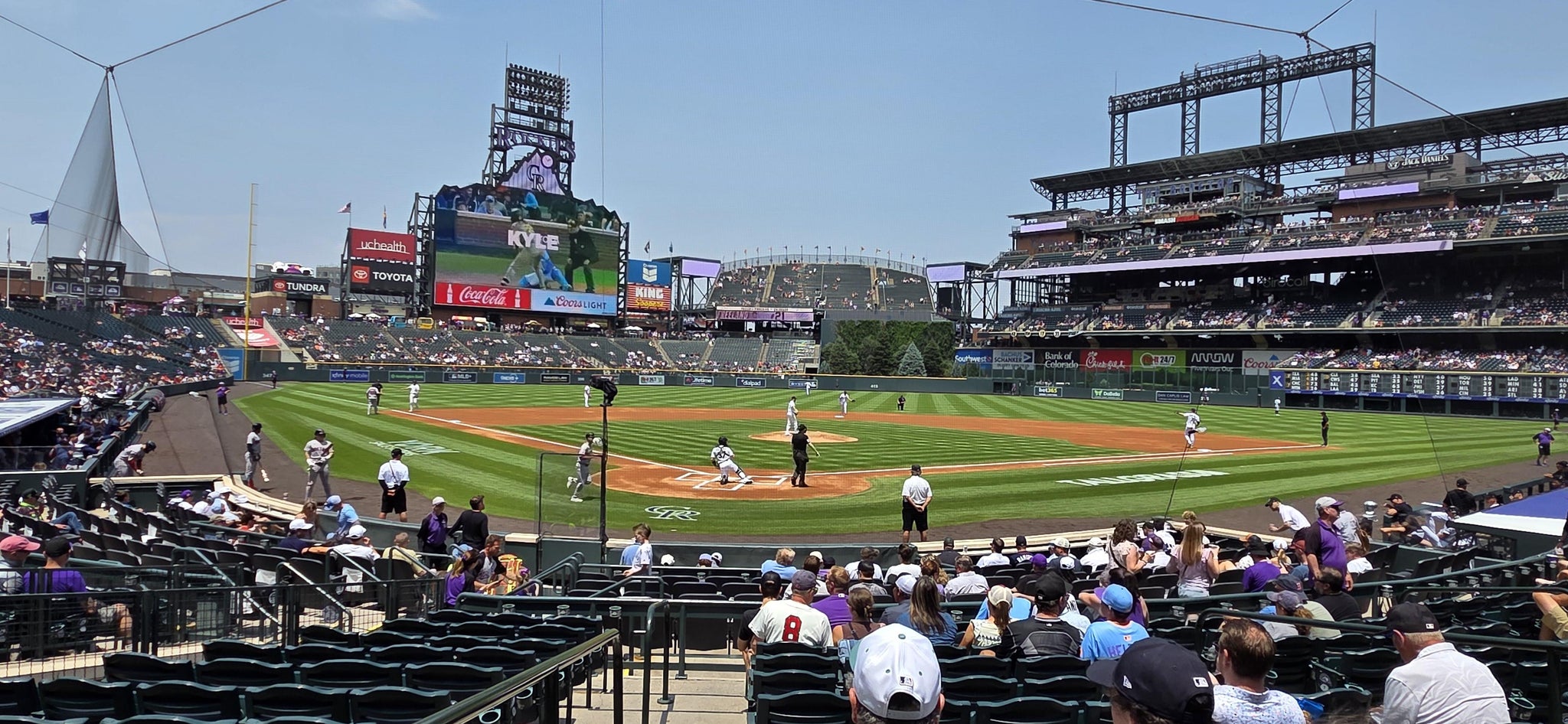 Real Fan View taken from Section 129 at Coors Field by Alan B