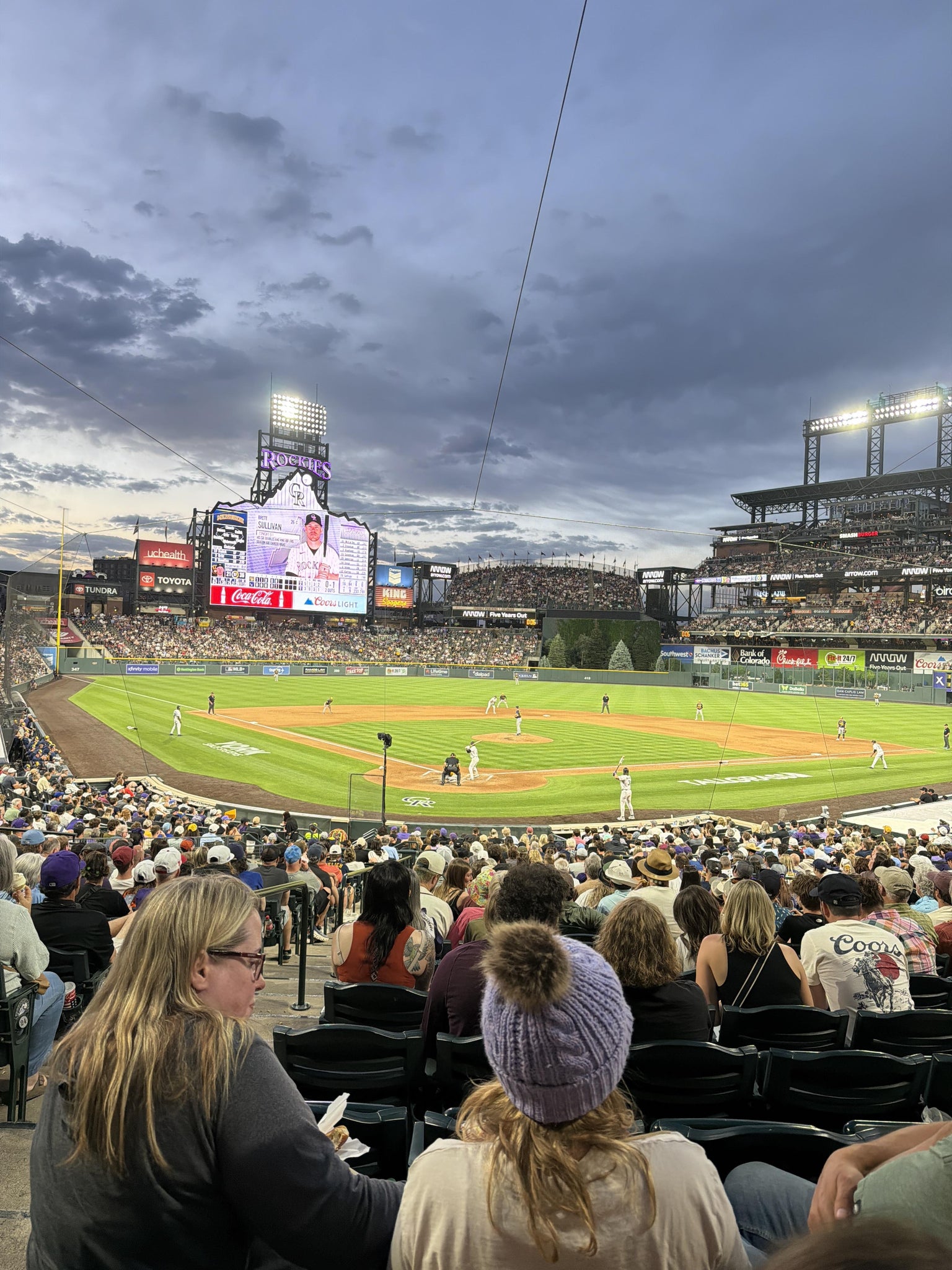 Real Fan View taken from Section 129 at Coors Field by Anonymous User