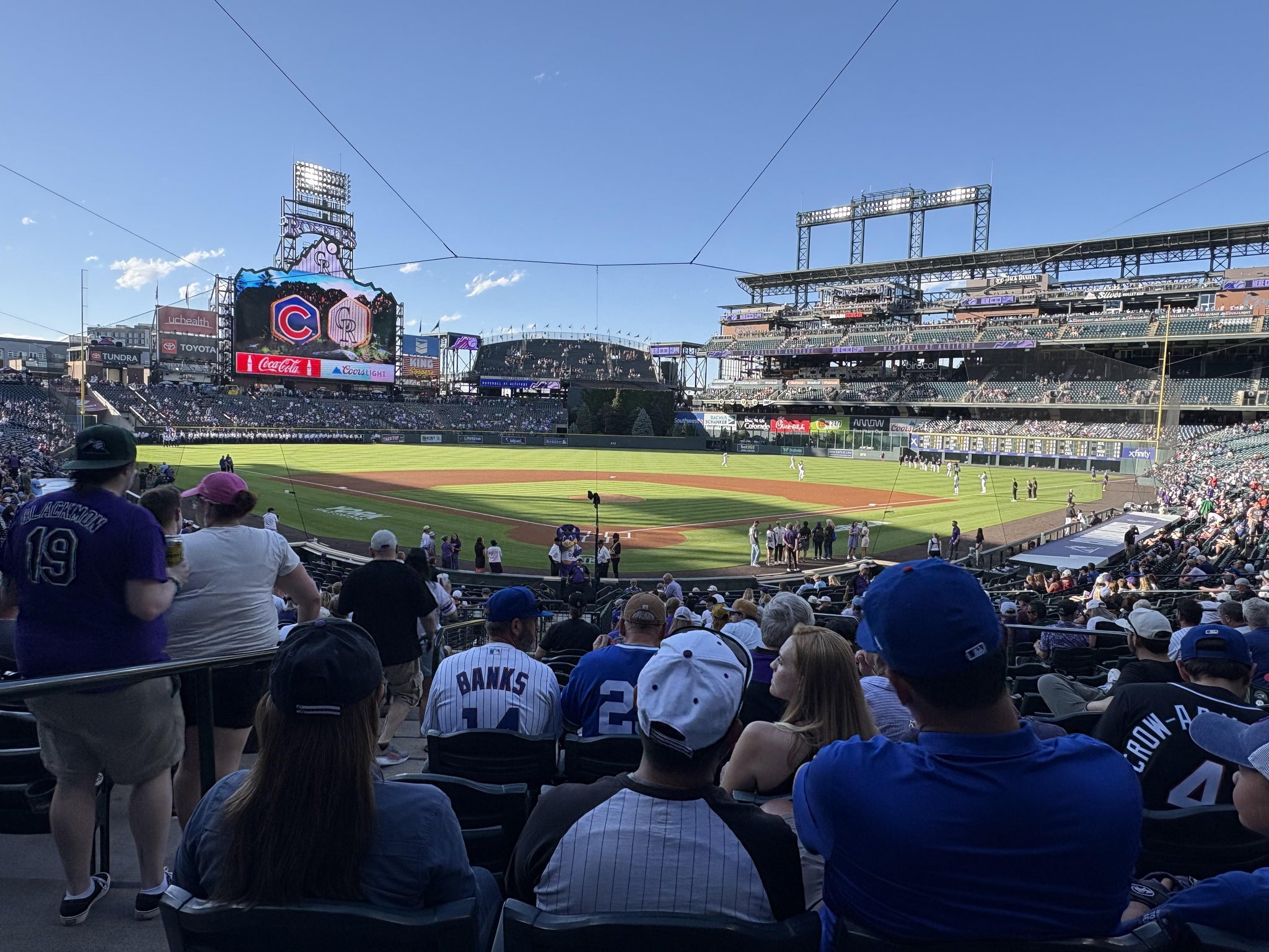 Real Fan View taken from Section 130 at Coors Field by Derek R