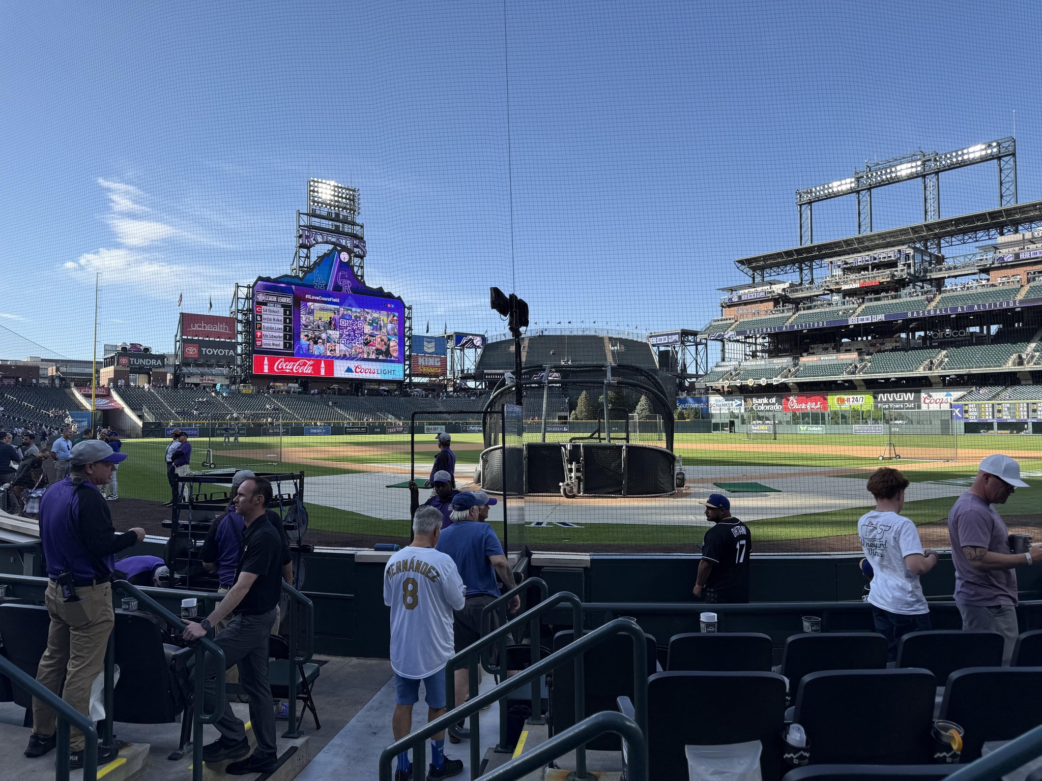 Real Fan View taken from Section 130 at Coors Field by Dalton W