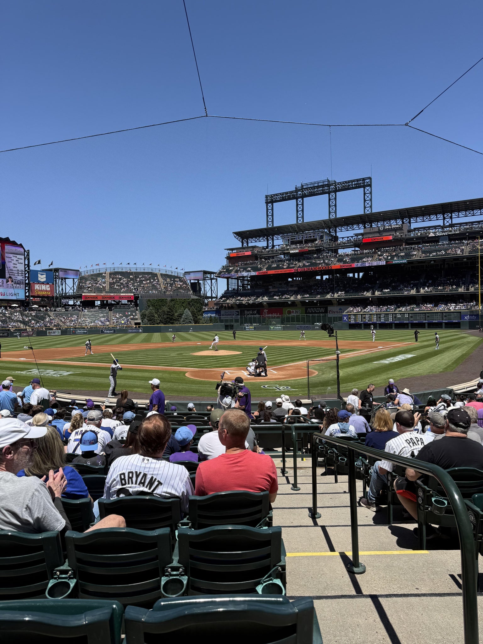 Real Fan View taken from Section 132 at Coors Field by Bob B