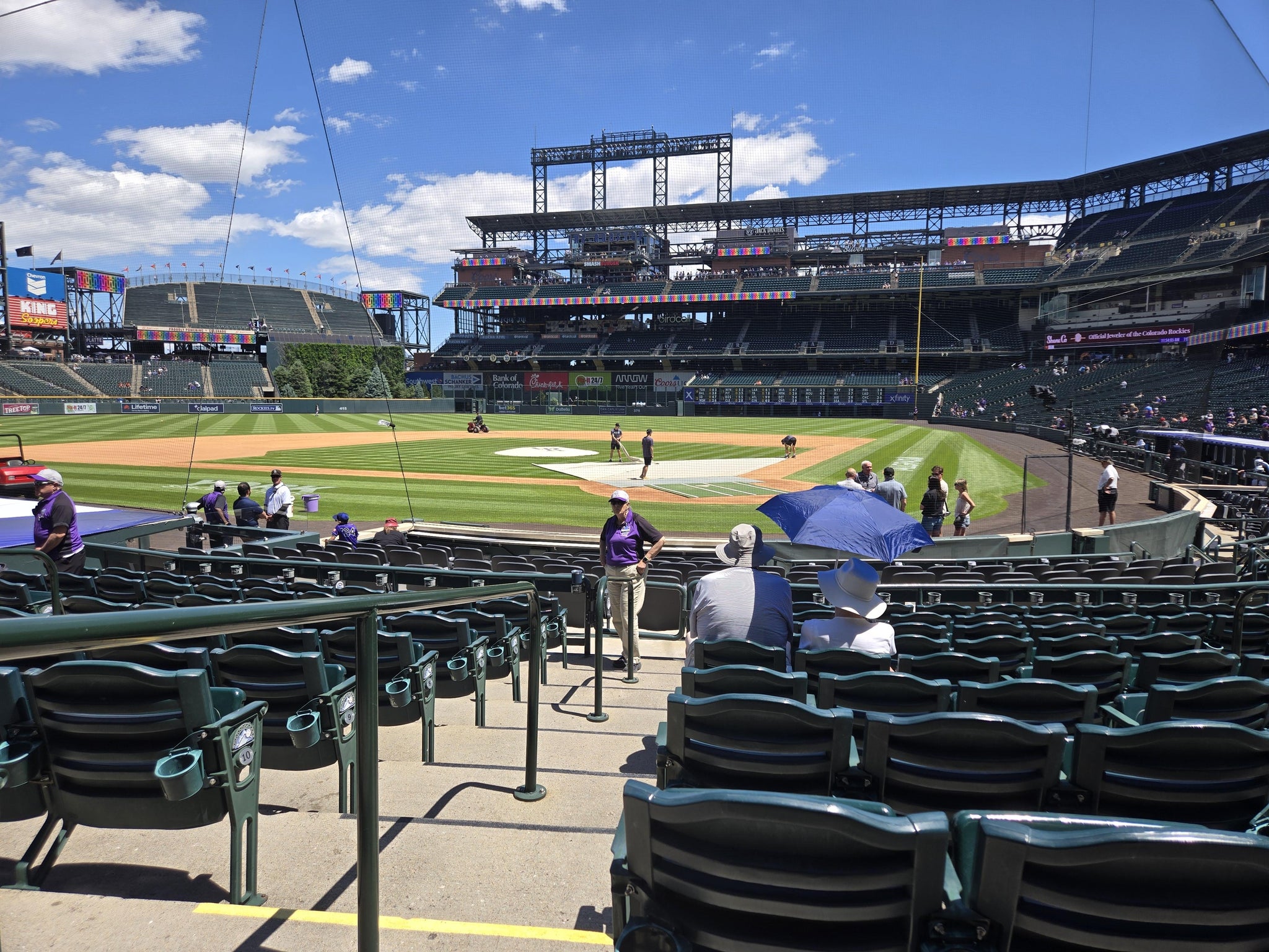 Real Fan View taken from Section 133 at Coors Field by Anonymous User
