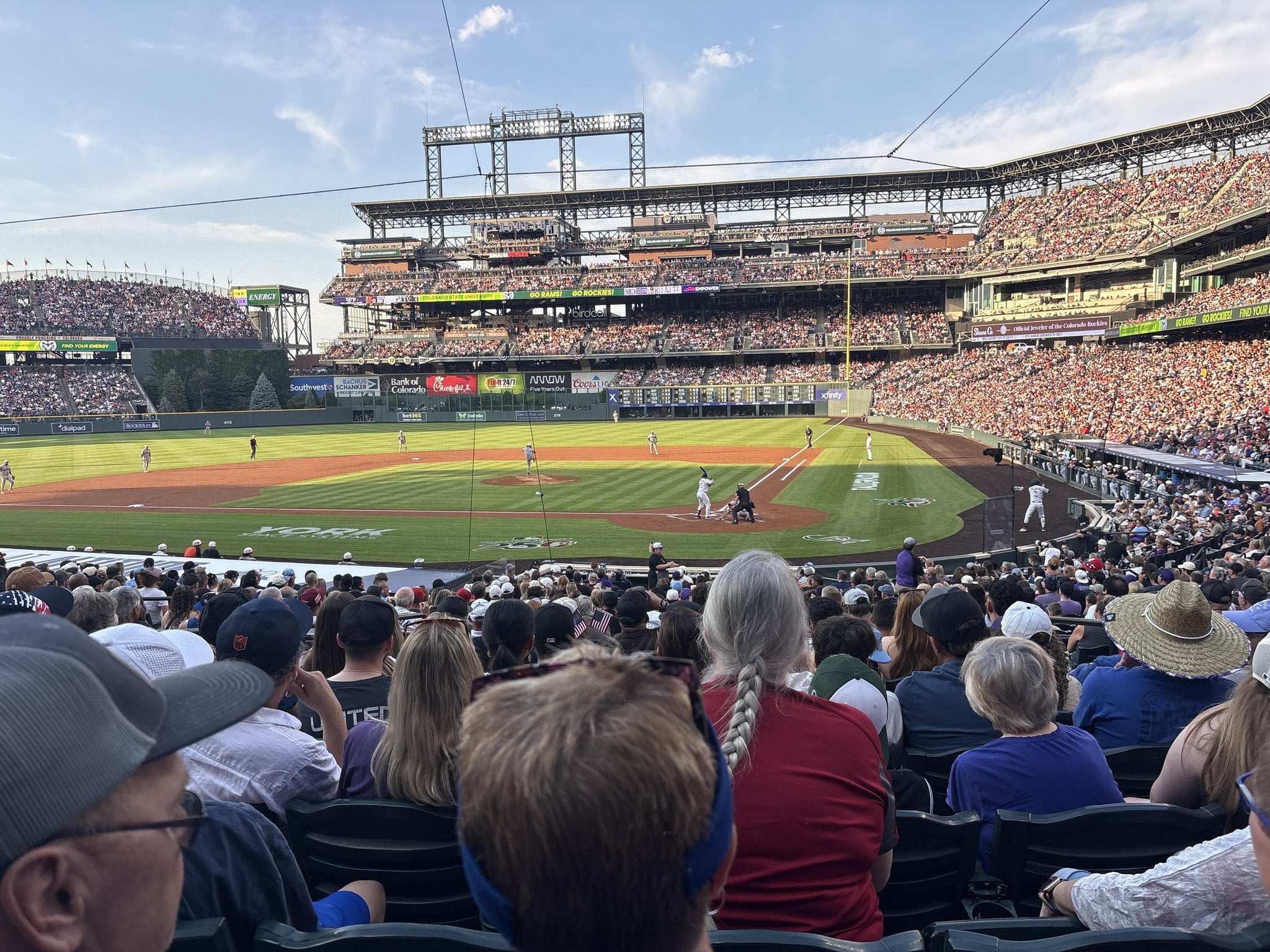 Real Fan View taken from Section 134 at Coors Field by Jareda P