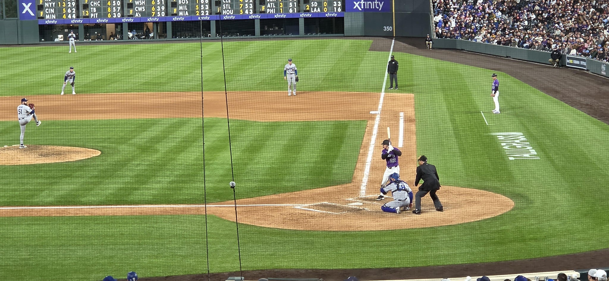 Real Fan View taken from Section 135 at Coors Field by Brian W