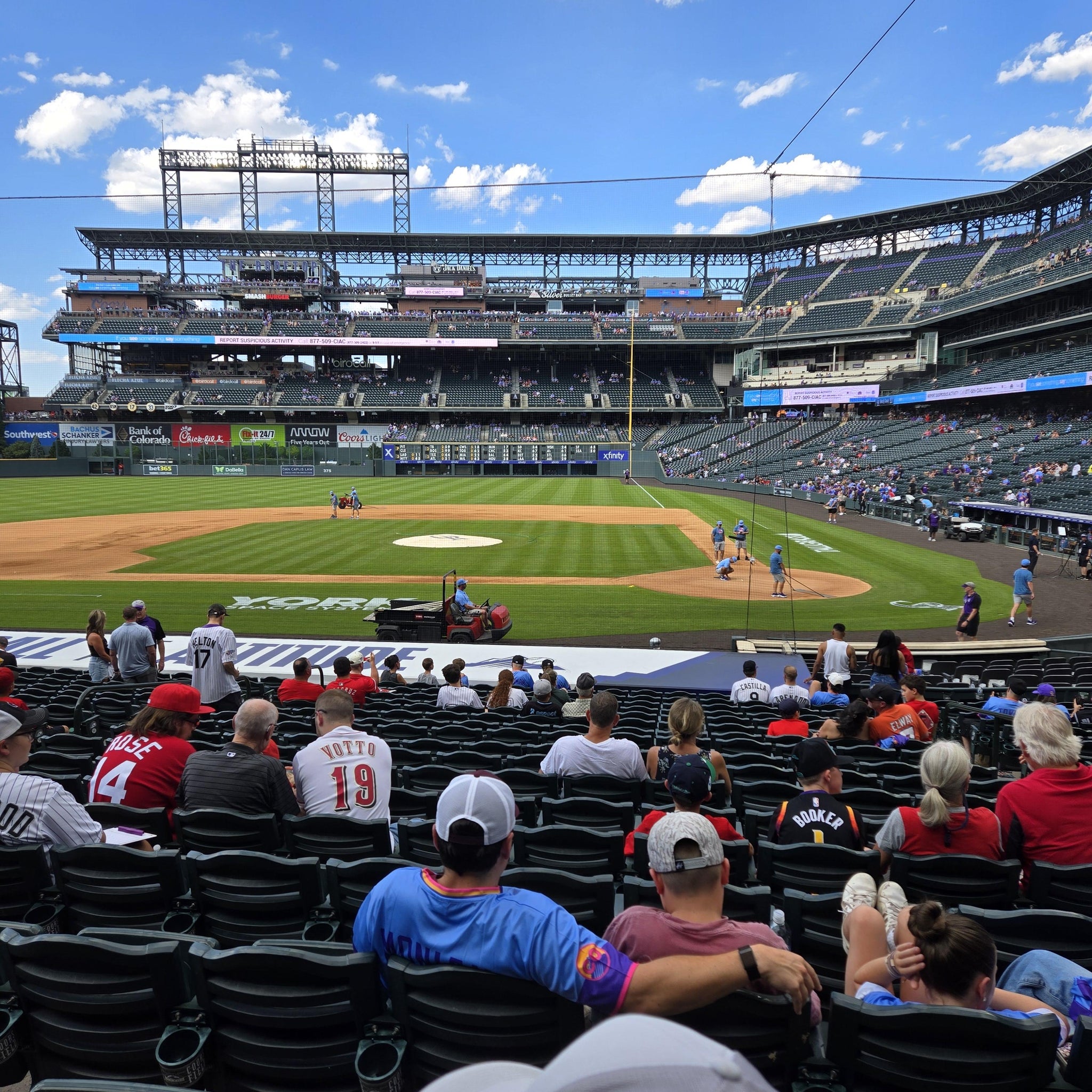 Real Fan View taken from Section 136 at Coors Field by Anonymous User