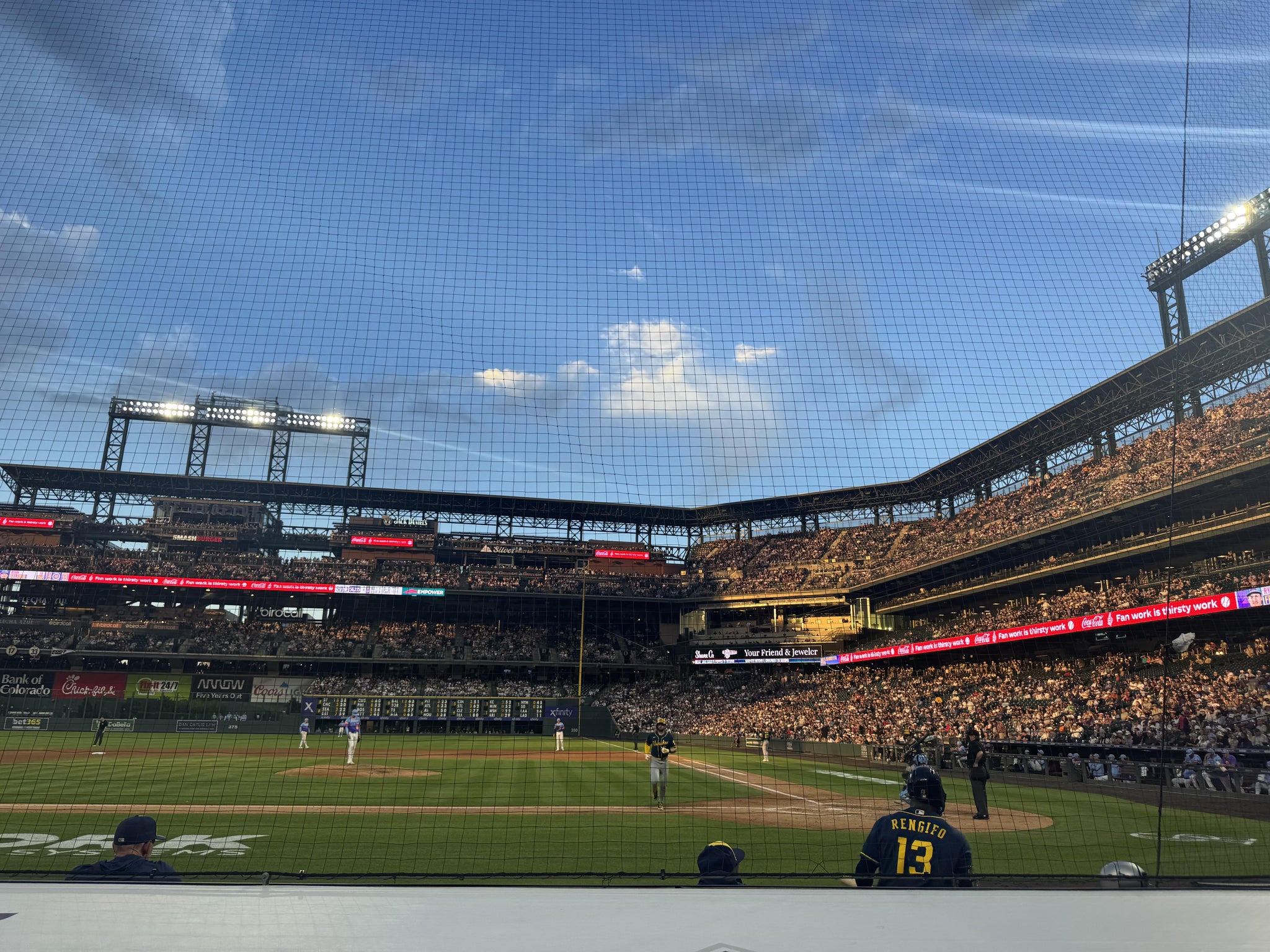 Real Fan View taken from Section 136 at Coors Field by Nick B