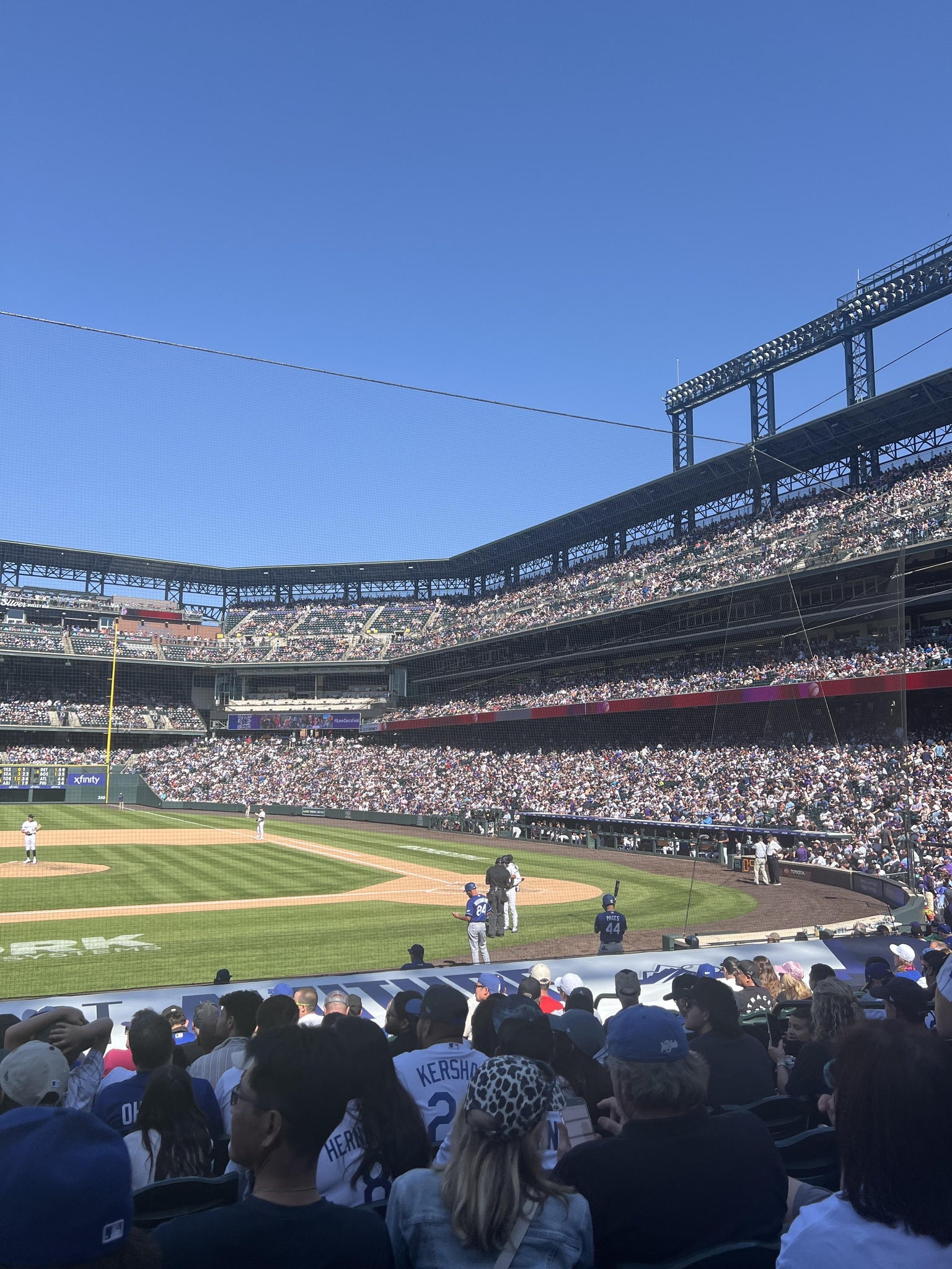 Real Fan View taken from Section 137 at Coors Field by Katherine M