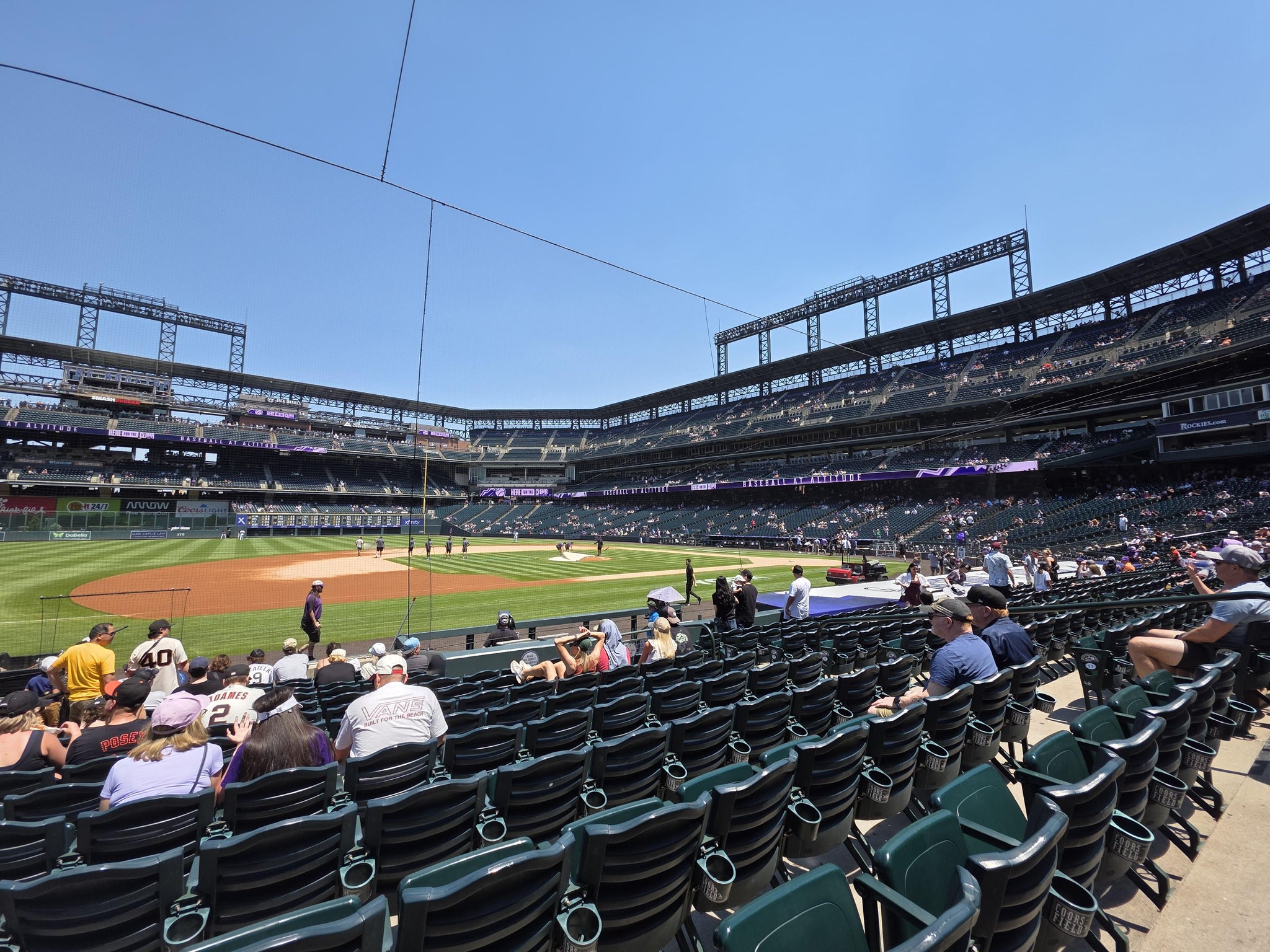 Real Fan View taken from Section 140 at Coors Field by Brian G