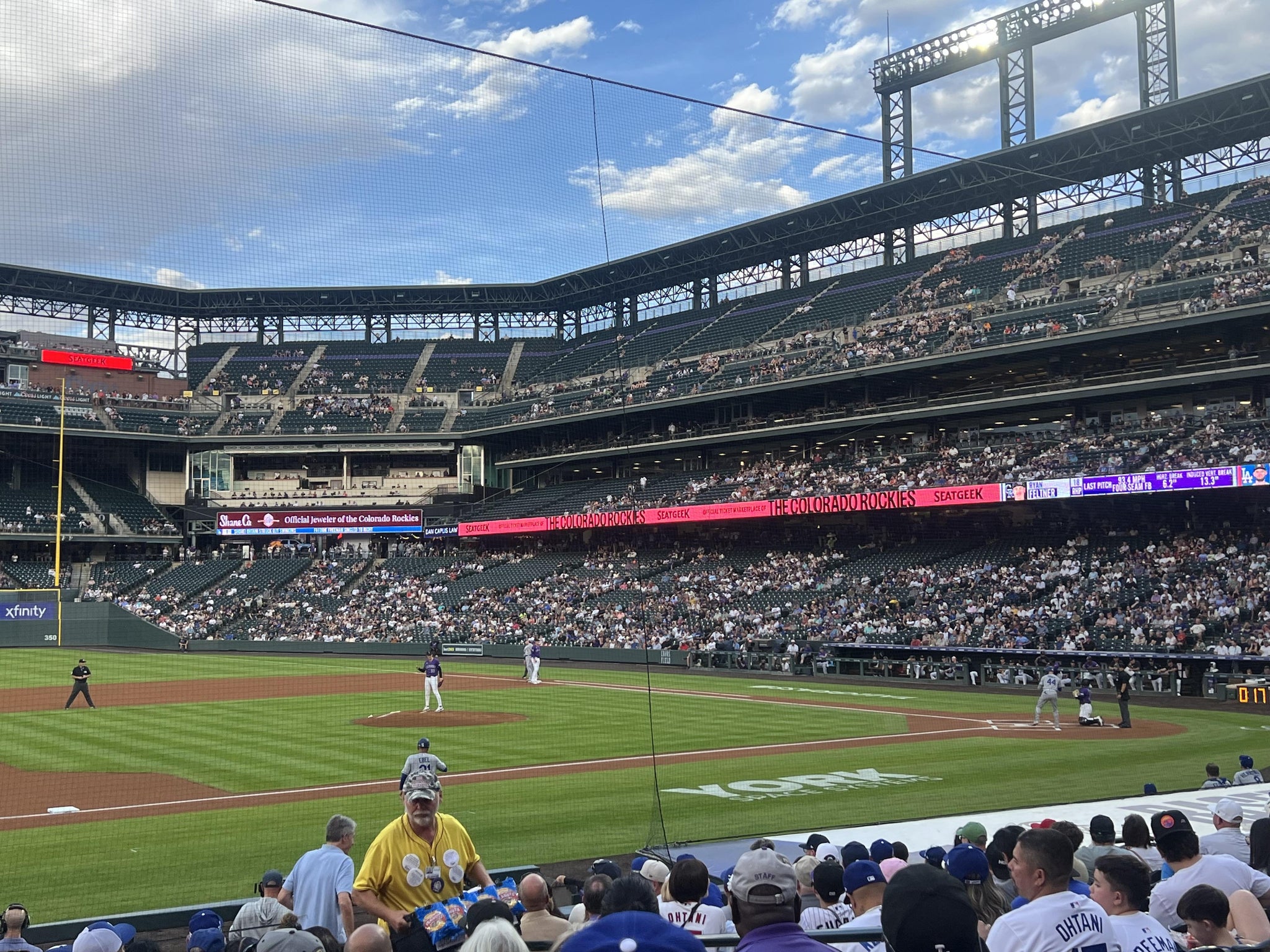 Real Fan View taken from Section 140 at Coors Field by Anonymous User