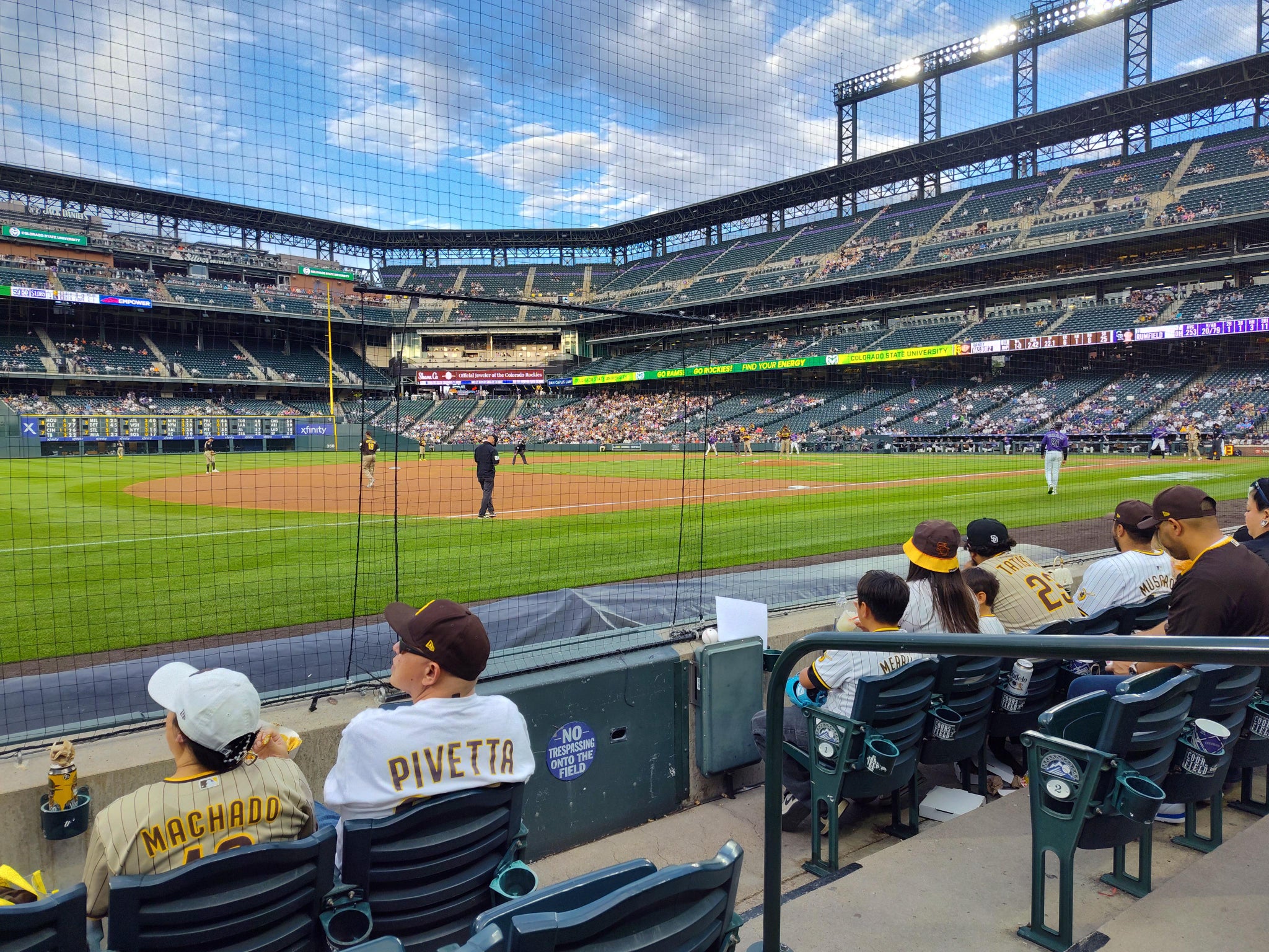 Real Fan View taken from Section 142 at Coors Field by John C
