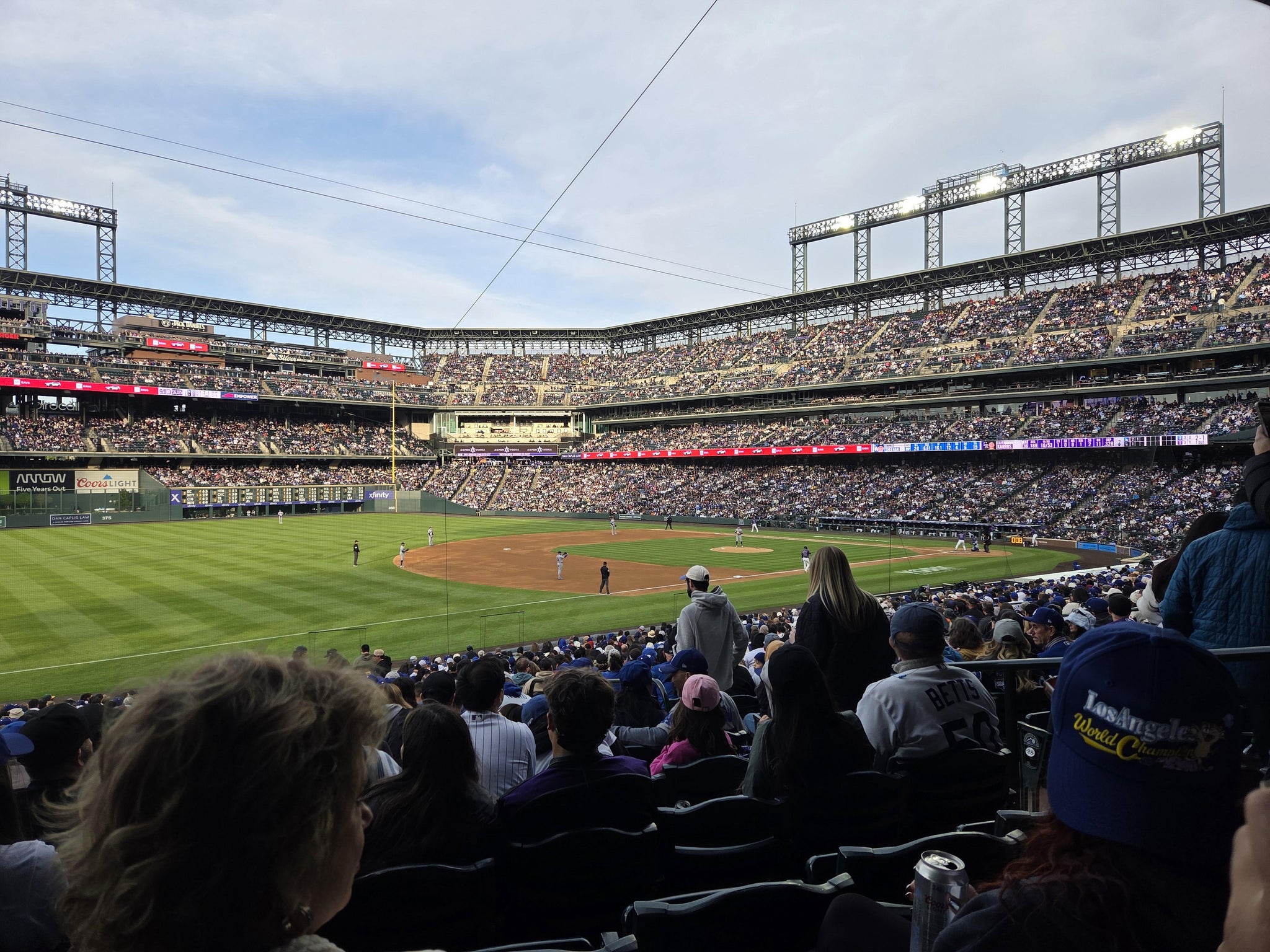 Real Fan View taken from Section 144 at Coors Field by Christina M