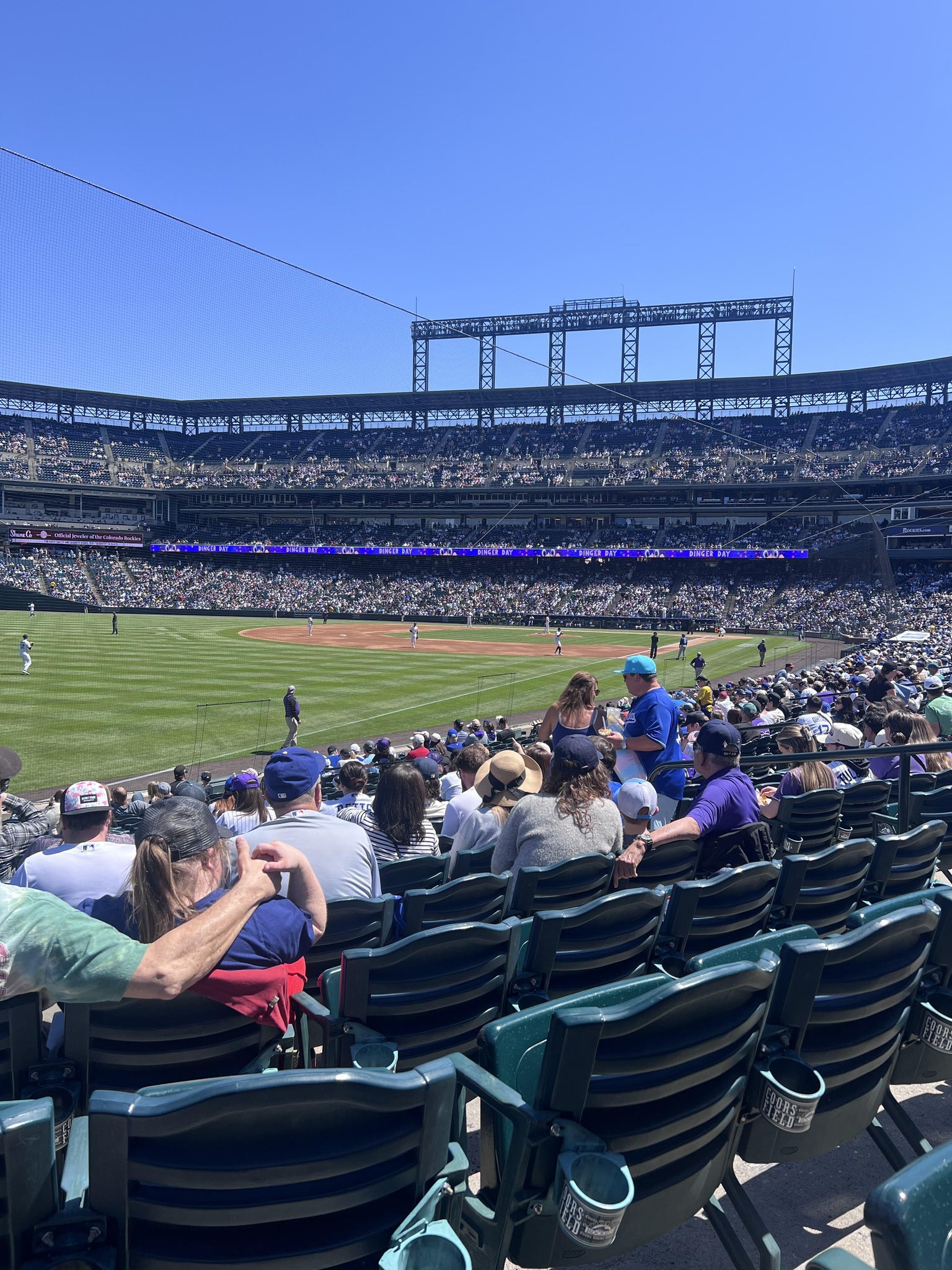 Real Fan View taken from Section 148 at Coors Field by Reyna H