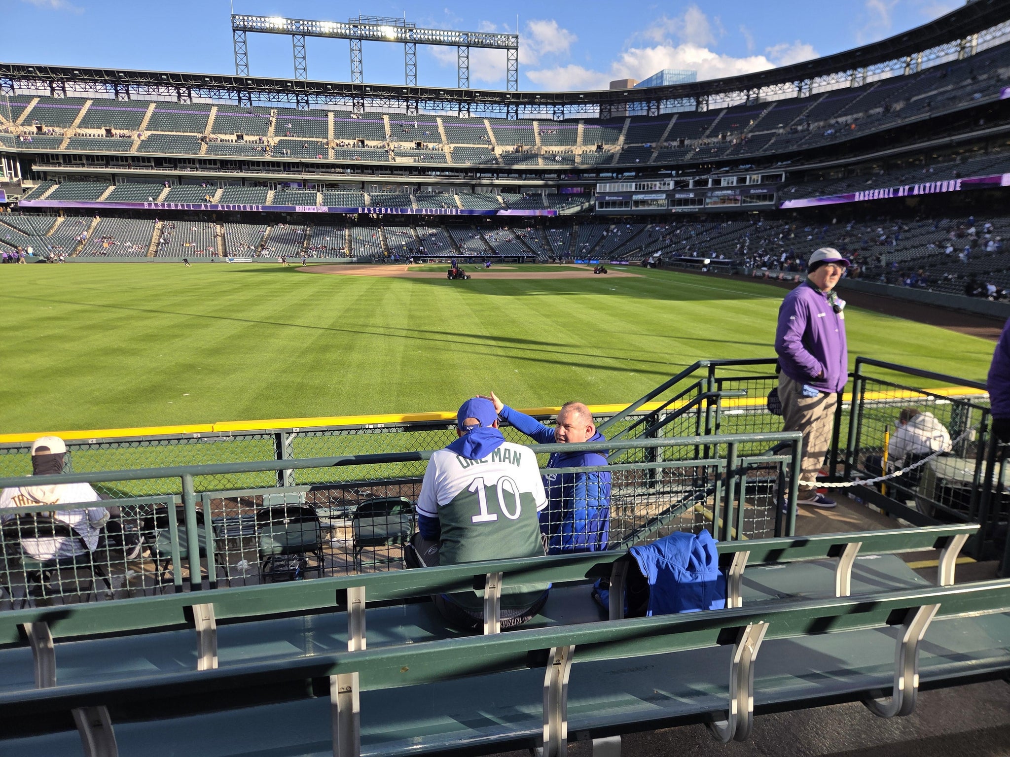 Real Fan View taken from Section 153 at Coors Field by Fernando E