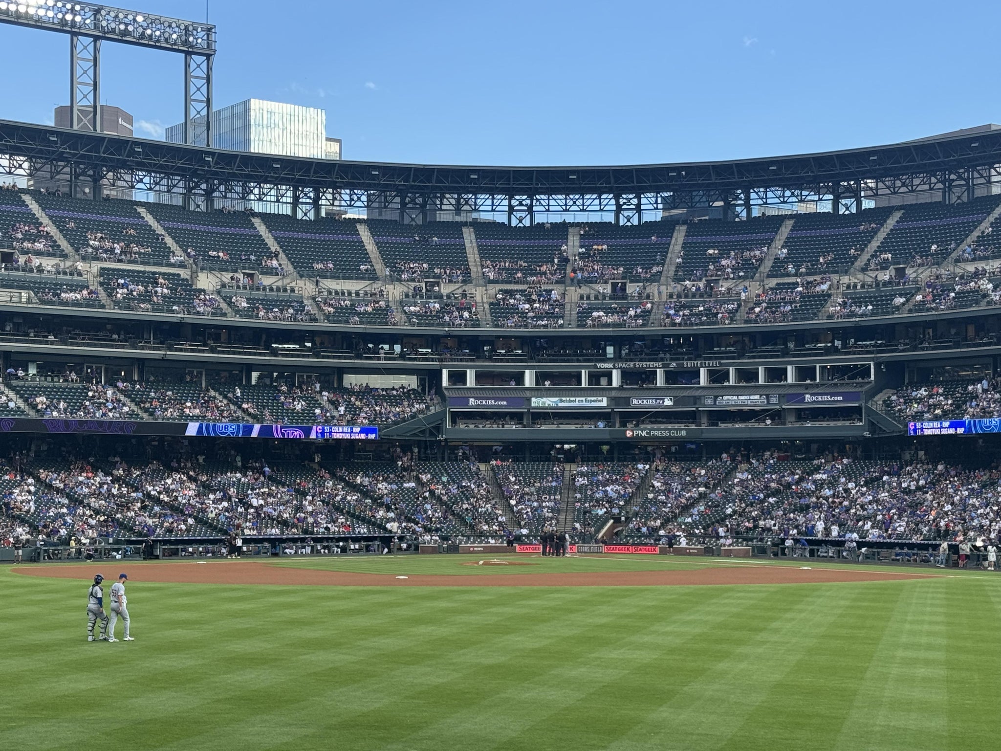 Real Fan View taken from Section 159 at Coors Field by Anonymous User