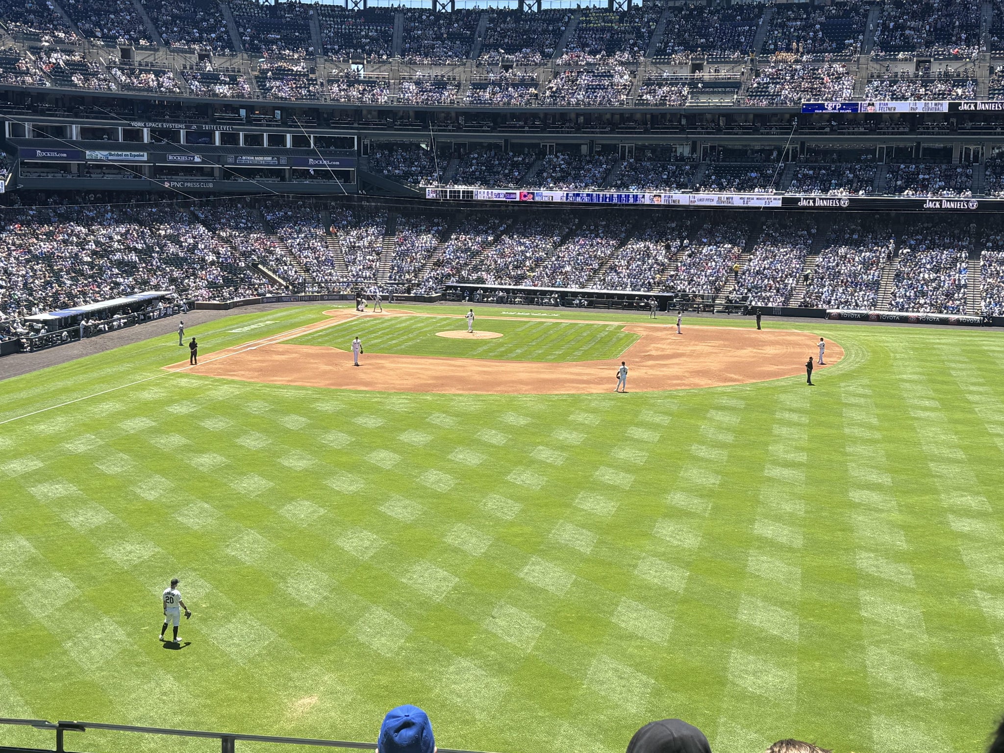 Real Fan View taken from Section 205 at Coors Field by Sara M