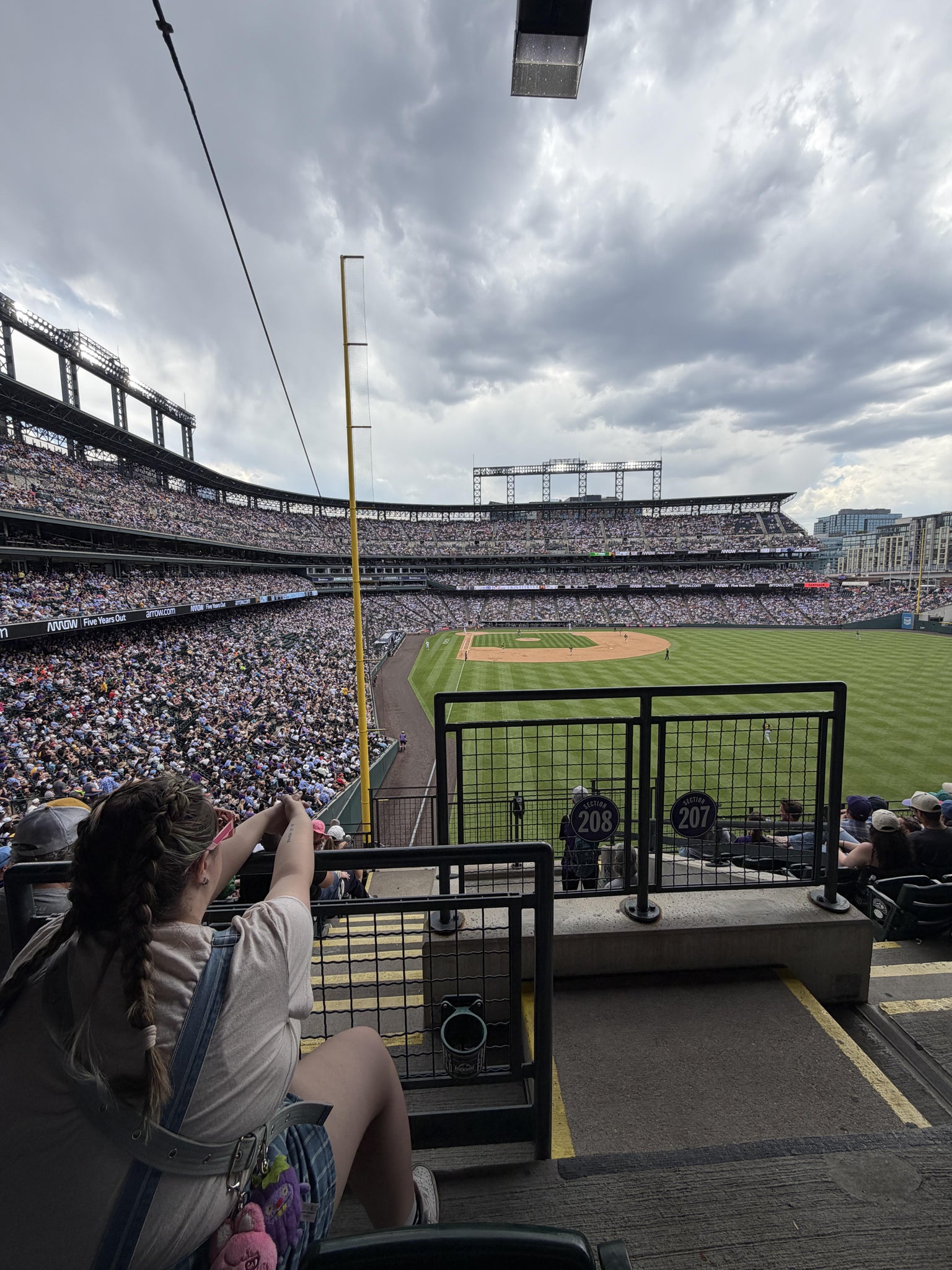 Real Fan View taken from Section 208 at Coors Field by Steven G