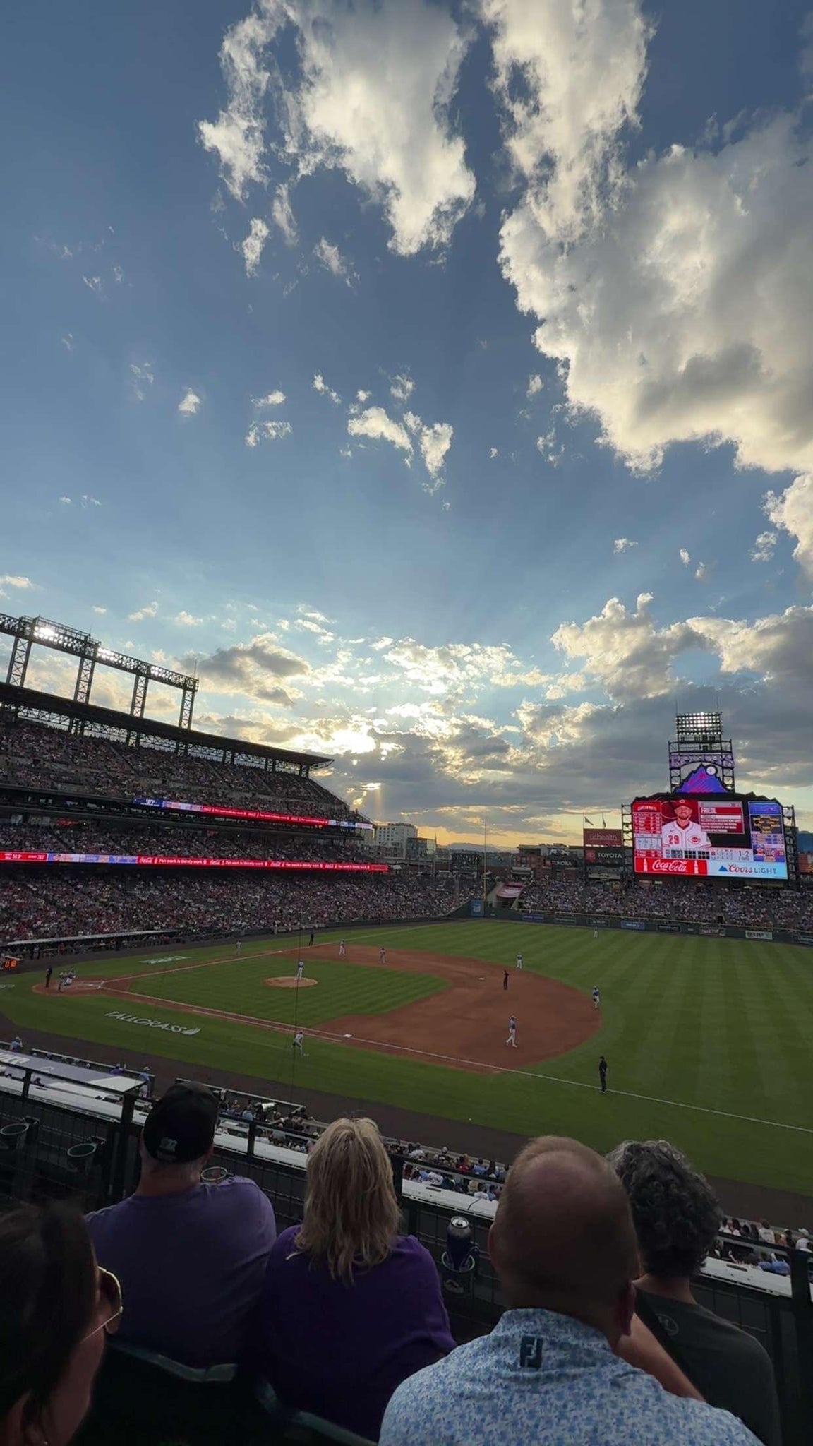 Real Fan View taken from Section 219 at Coors Field by Russell M