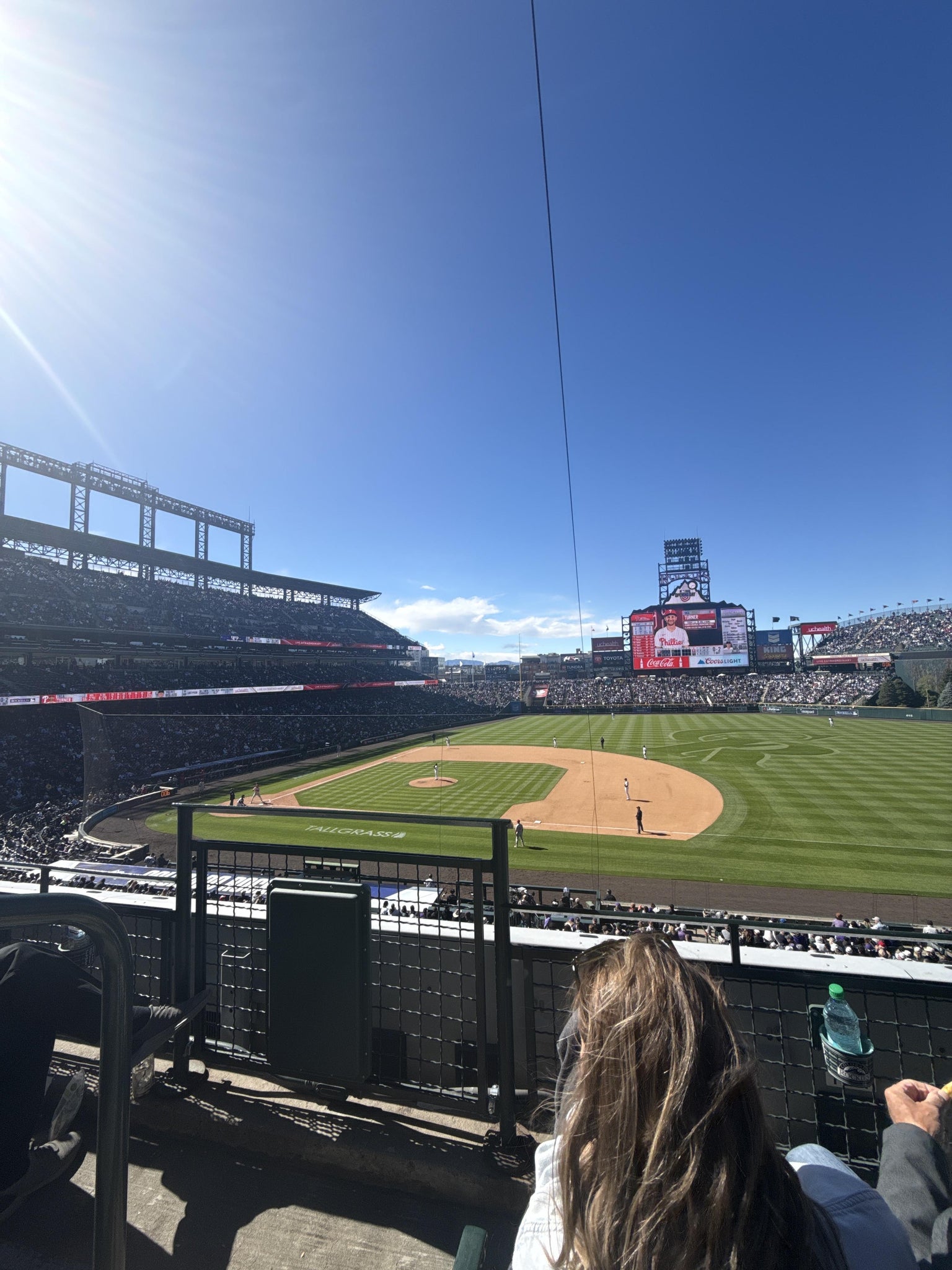 Real Fan View taken from Section 221 at Coors Field by Beatriz M