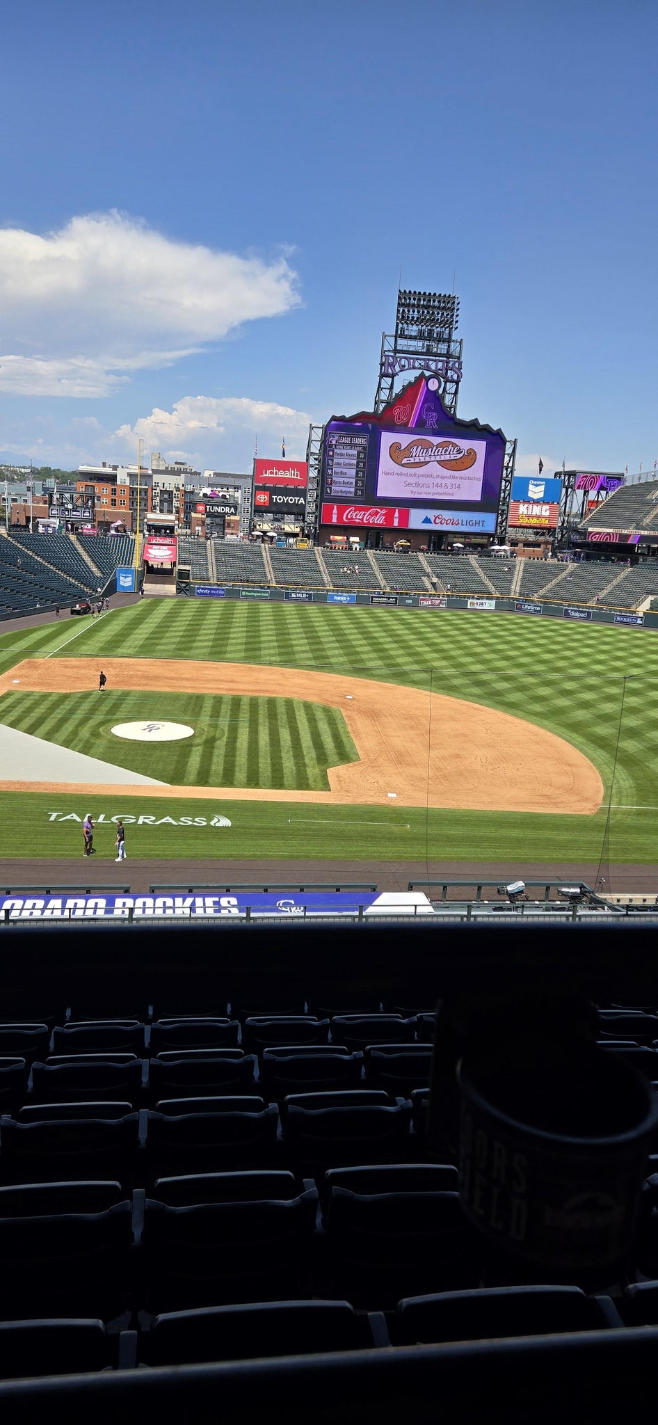 Real Fan View taken from Section 223 W at Coors Field by Marie T