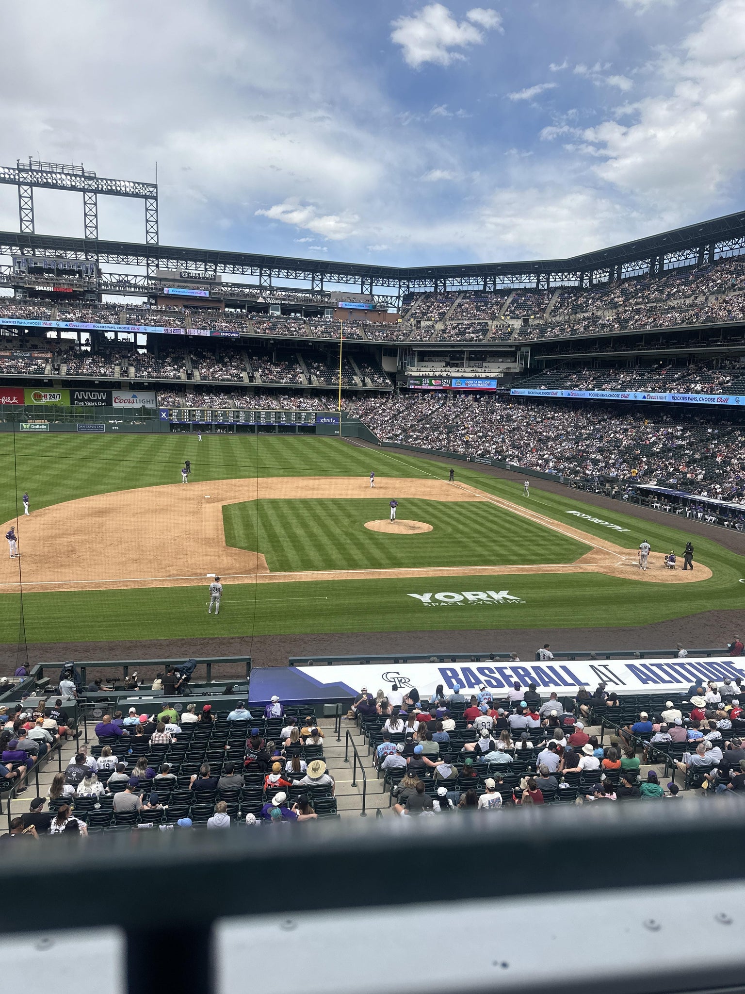 Real Fan View taken from Section 239 at Coors Field by Albert G