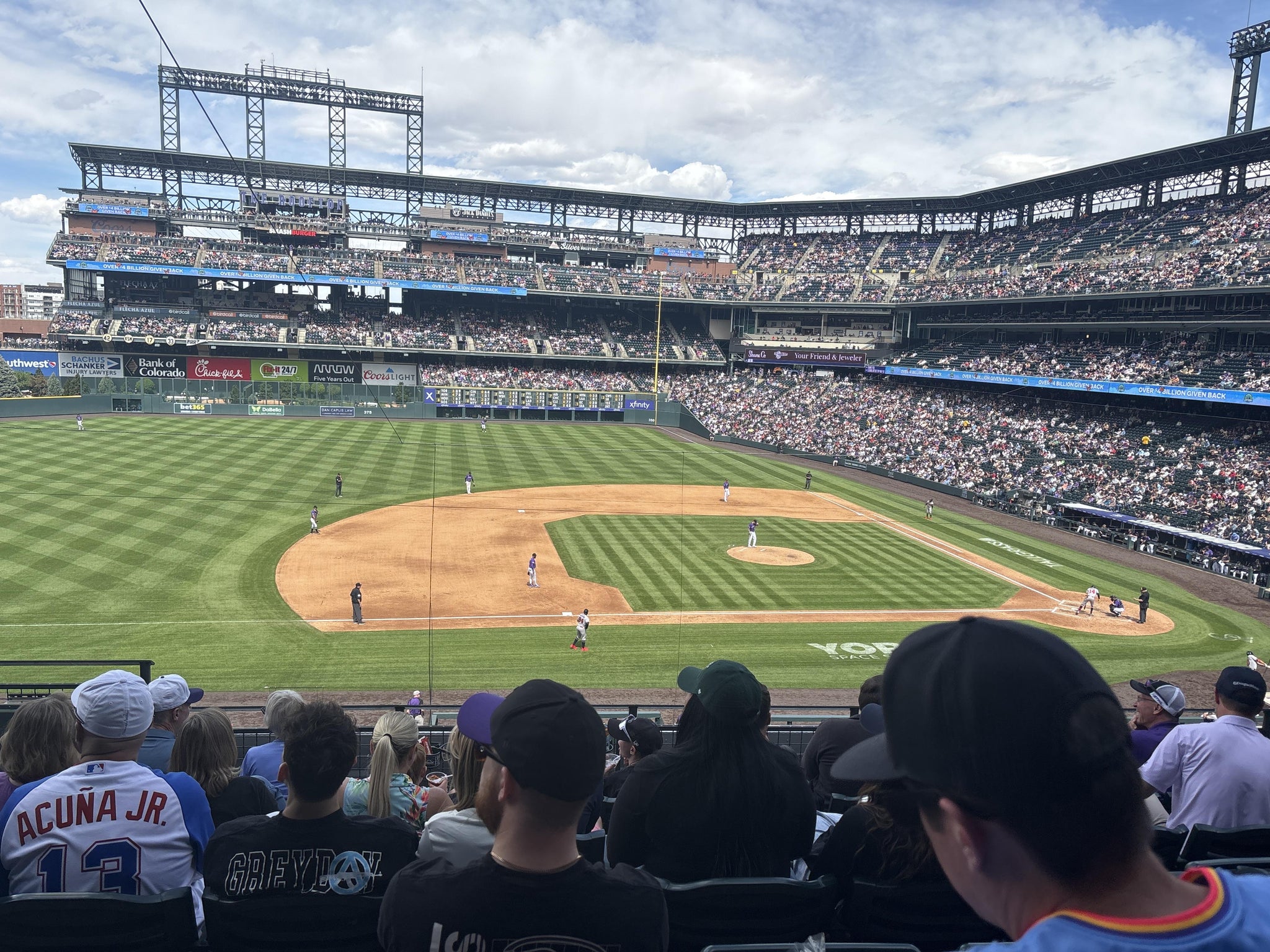 Real Fan View taken from Section 239 at Coors Field by Skye R