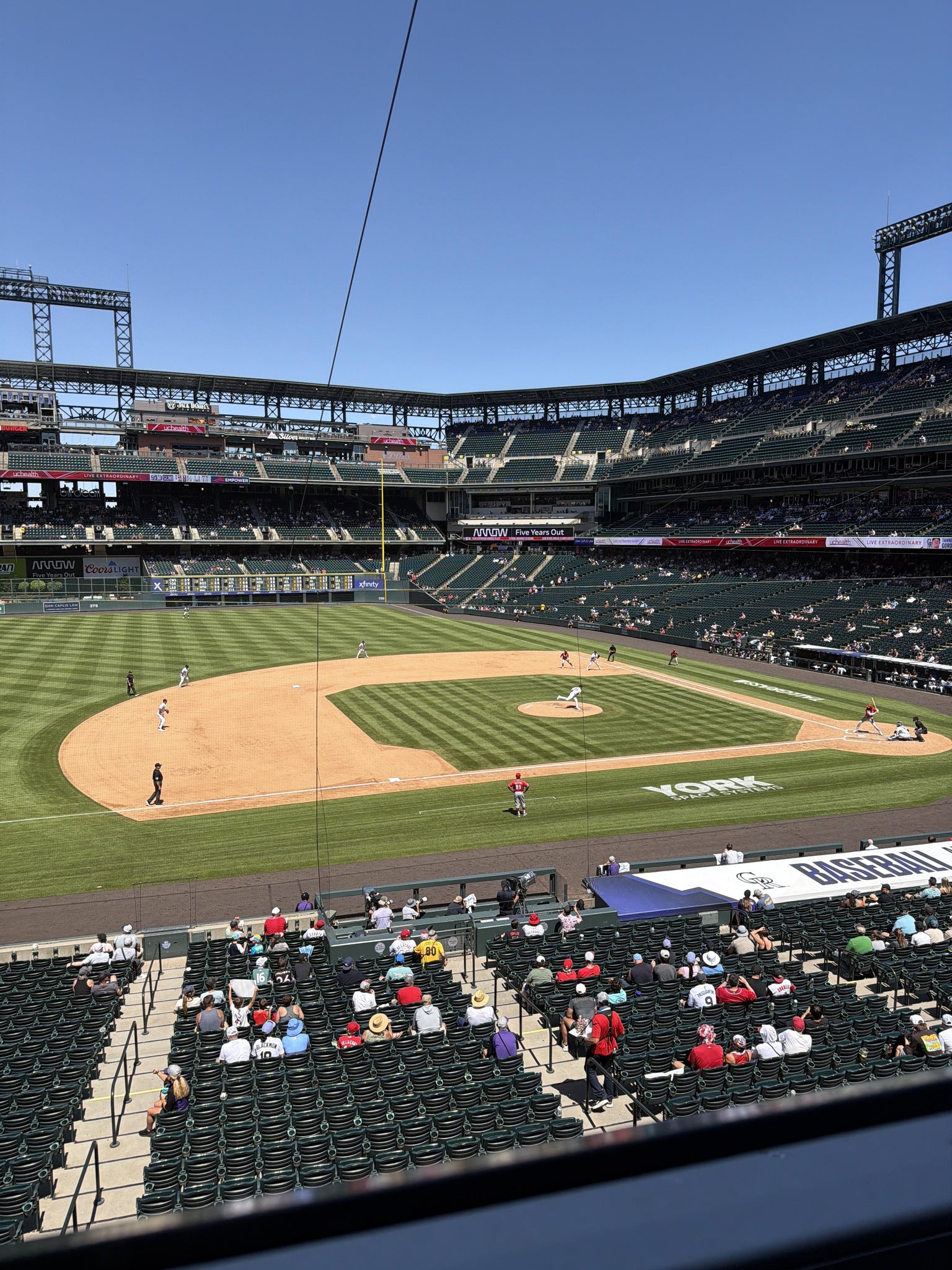 Real Fan View taken from Section 241 at Coors Field by Anonymous User