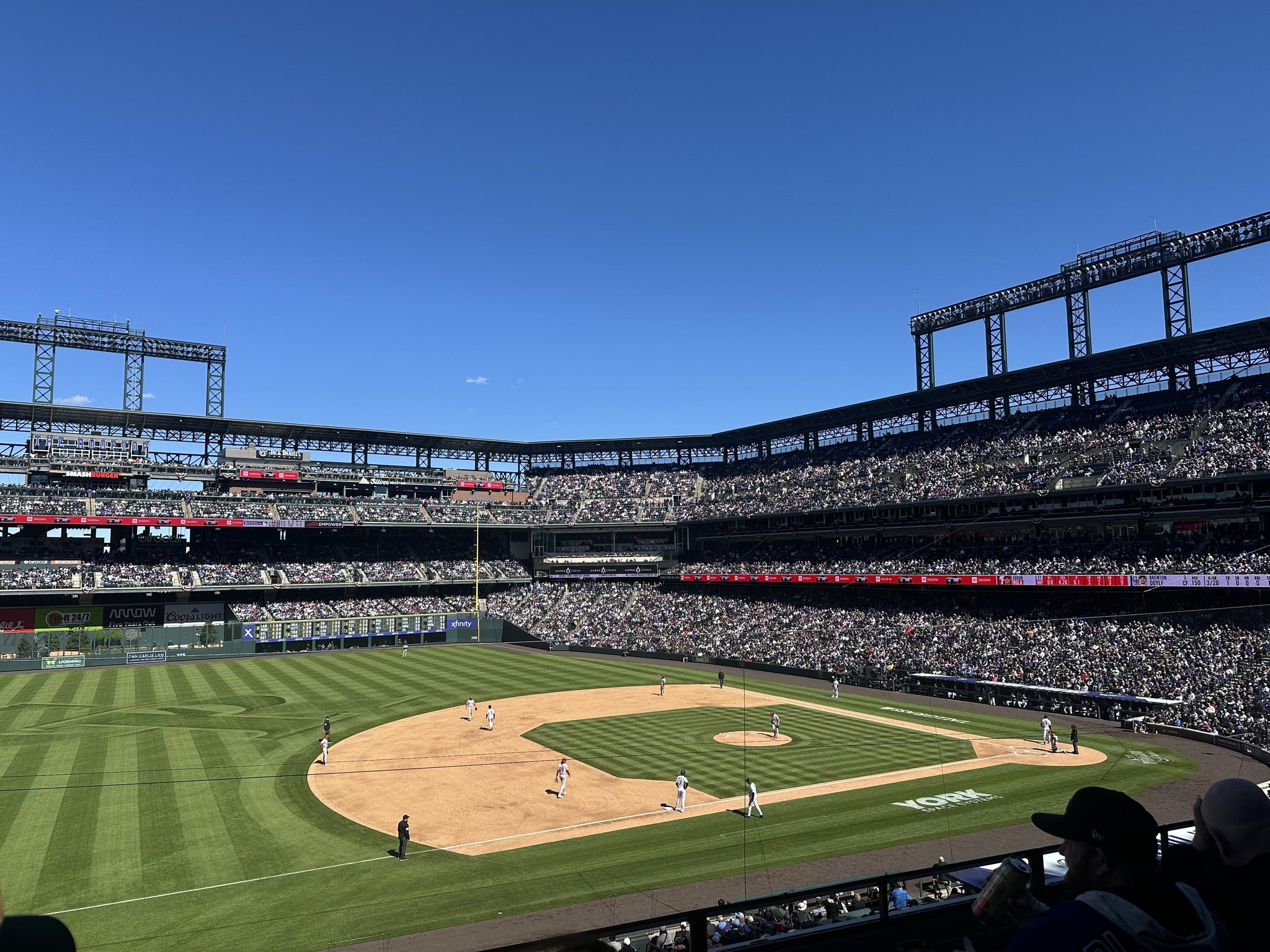 Real Fan View taken from Section 242 at Coors Field by James W