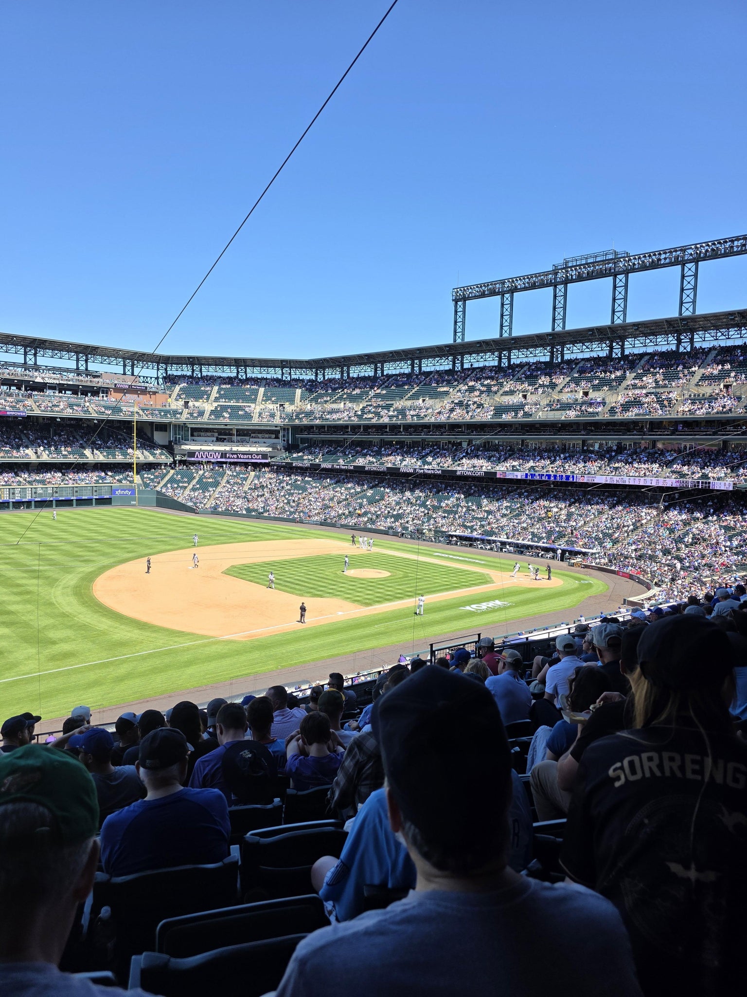 Real Fan View taken from Section 243 at Coors Field by Leland S