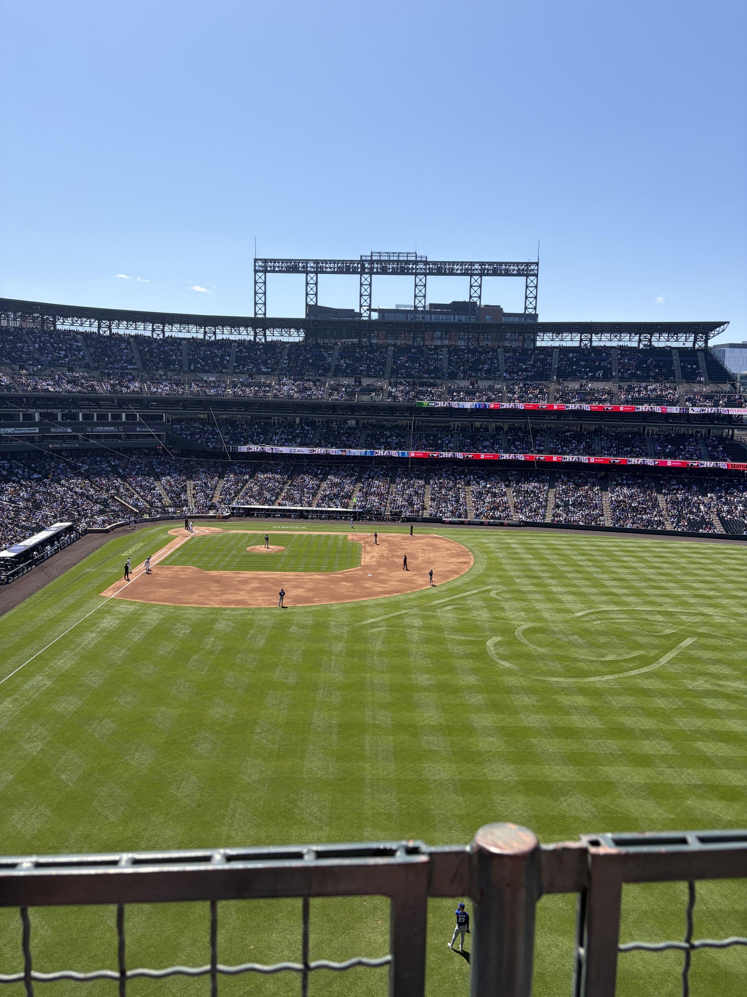 Real Fan View taken from Lower 306 at Coors Field by Jen T