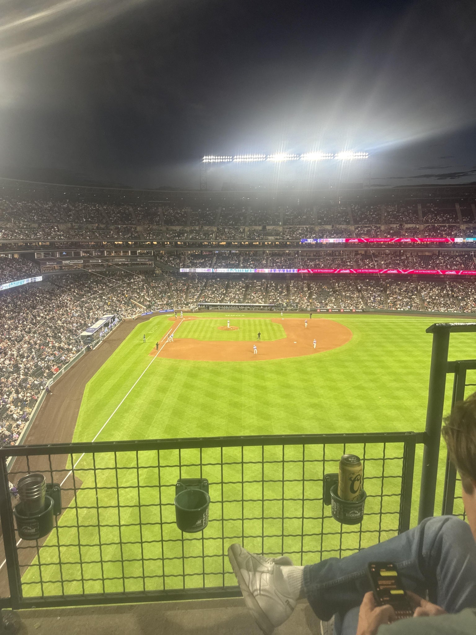 Real Fan View taken from Lower 307 at Coors Field by Toni C
