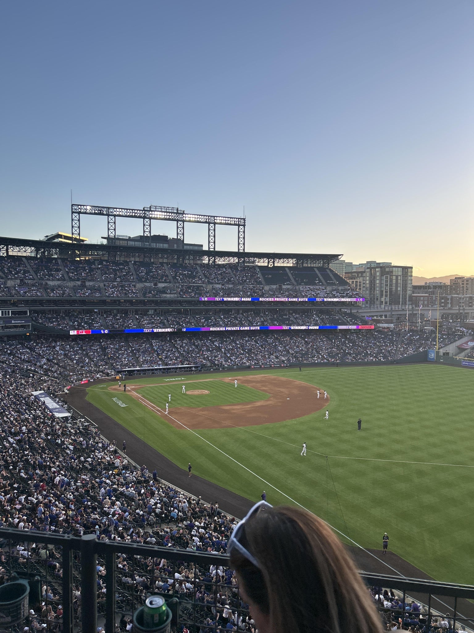 Real Fan View taken from Lower 312 at Coors Field by Austin B