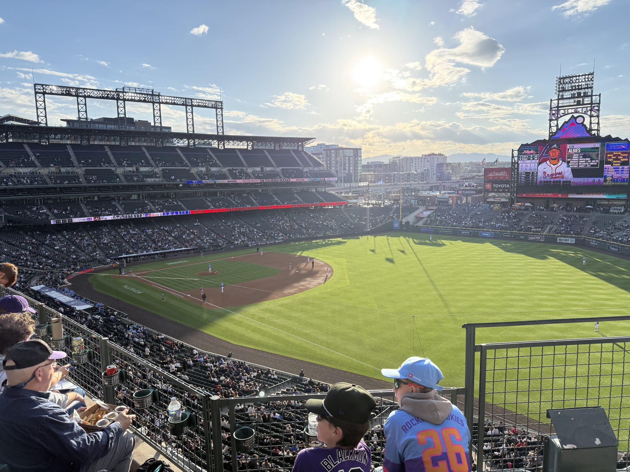 Real Fan View taken from Lower 313 at Coors Field by Benjamin J