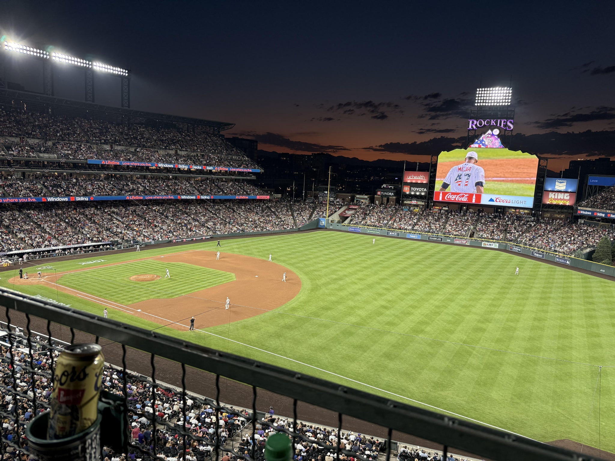 Real Fan View taken from Lower 317 at Coors Field by Angelica rose D