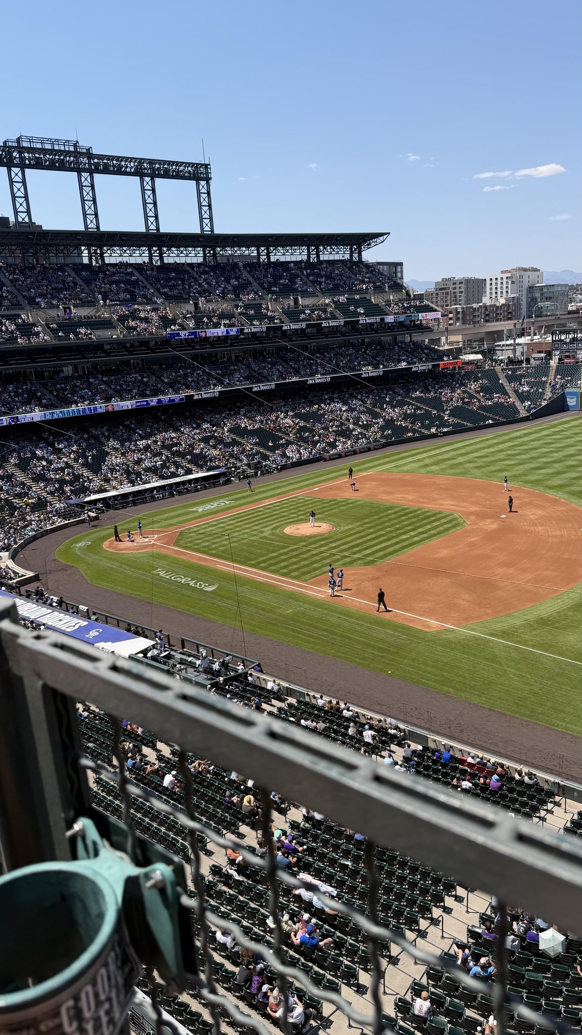 Real Fan View taken from Lower 318 at Coors Field by Nicole C