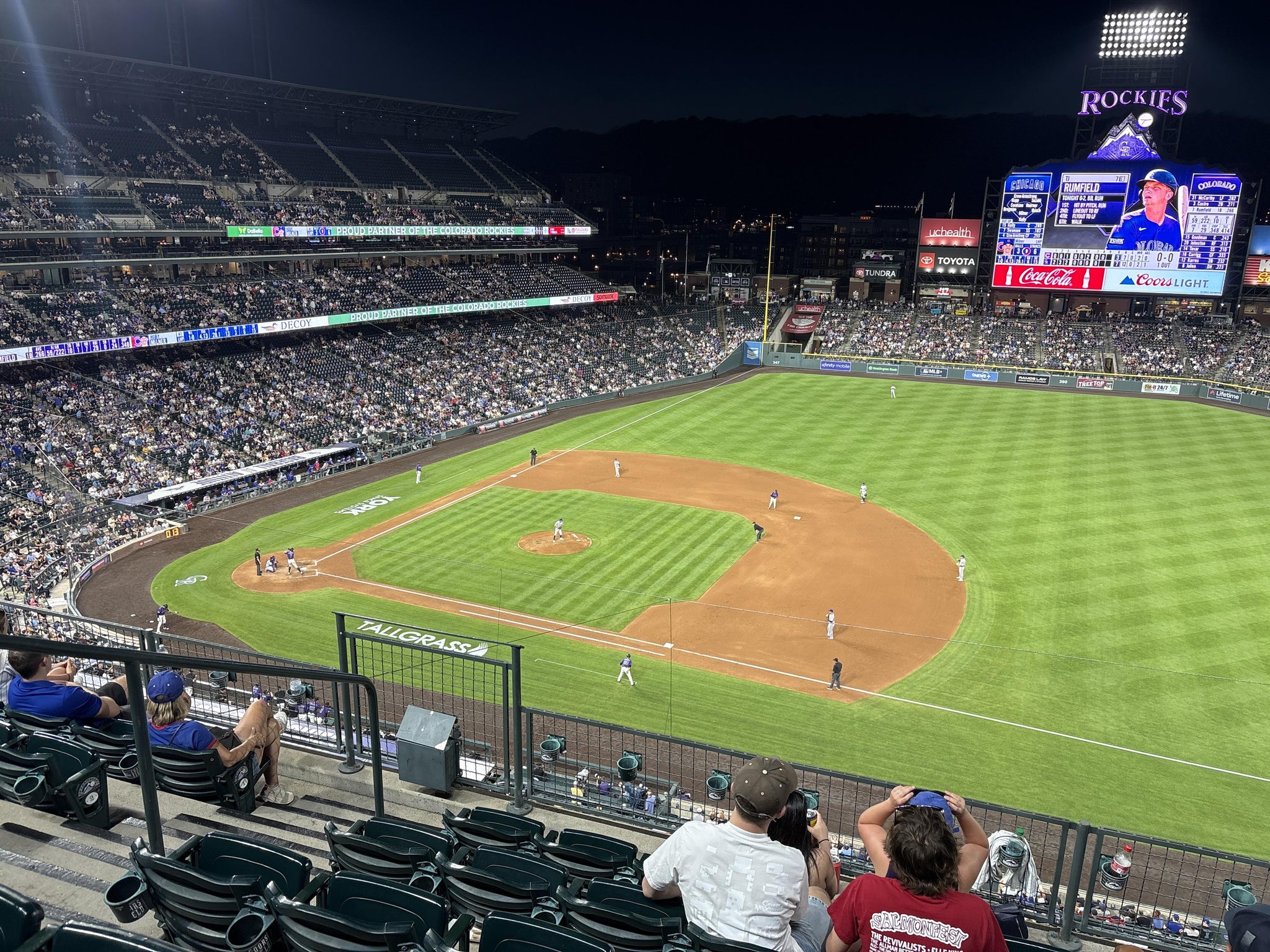 Real Fan View taken from Lower 319 at Coors Field by Matthew W