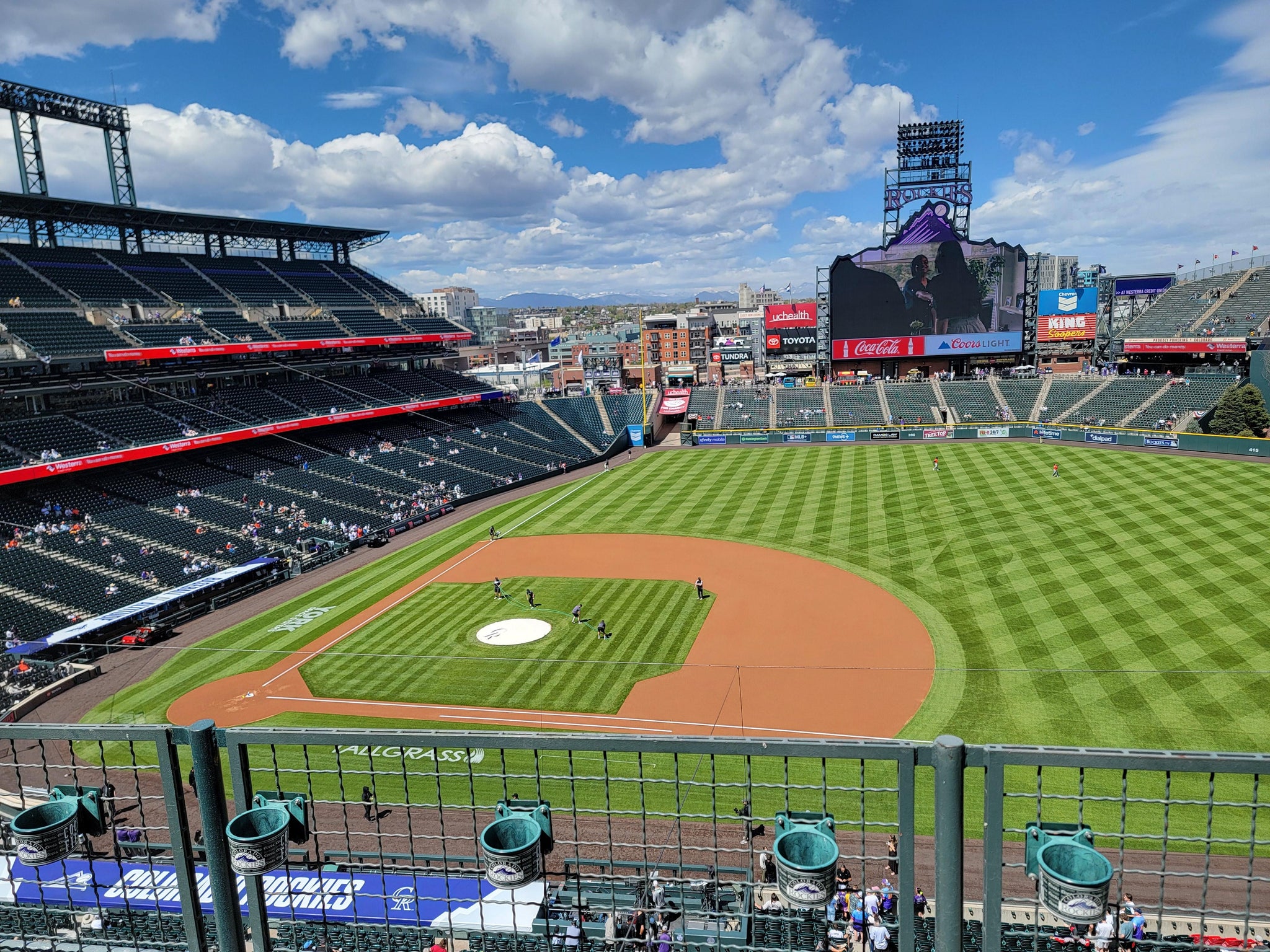 Real Fan View taken from Lower 321 at Coors Field by Viviana R