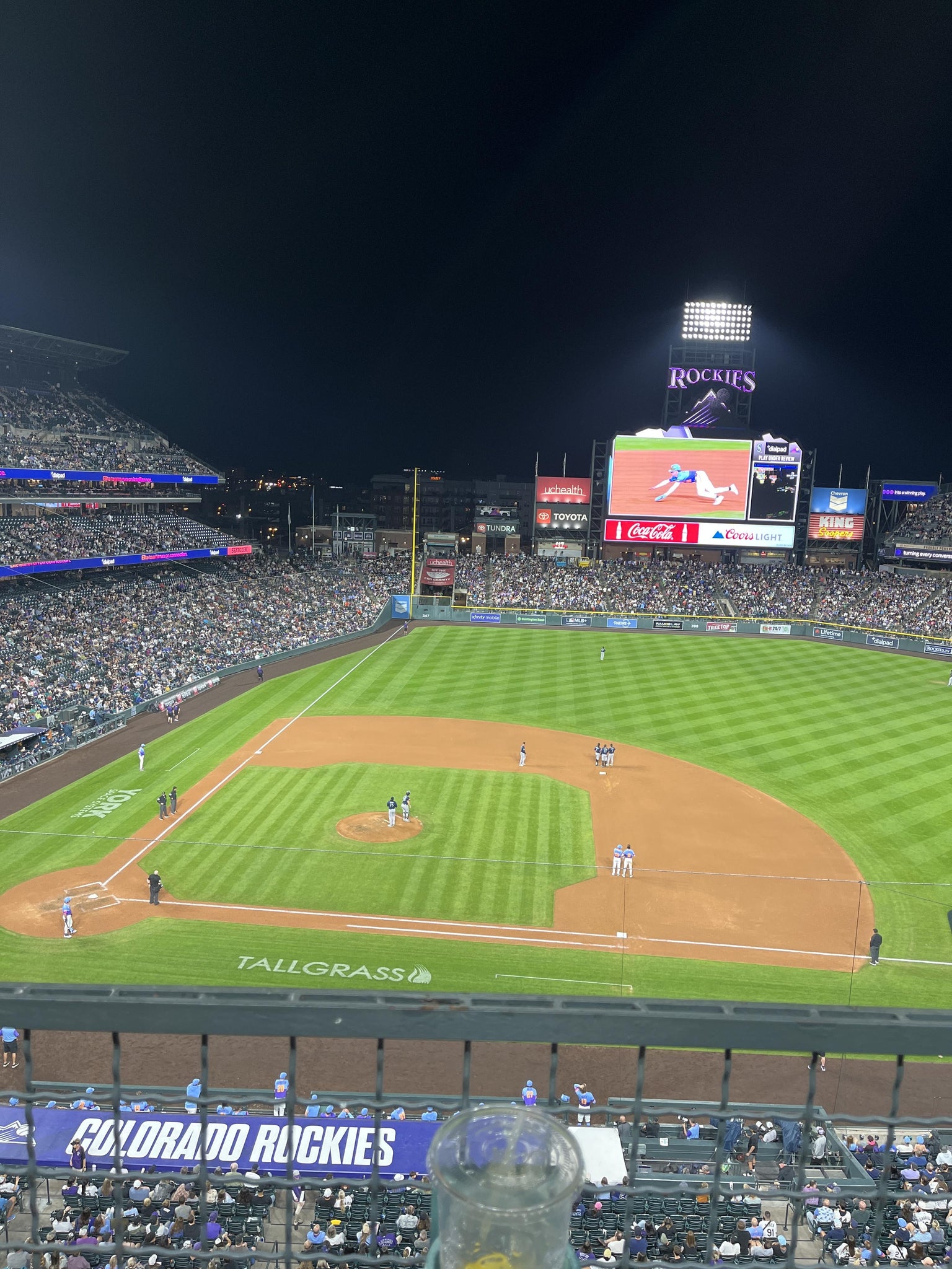 Real Fan View taken from Lower 323 at Coors Field by Leah J