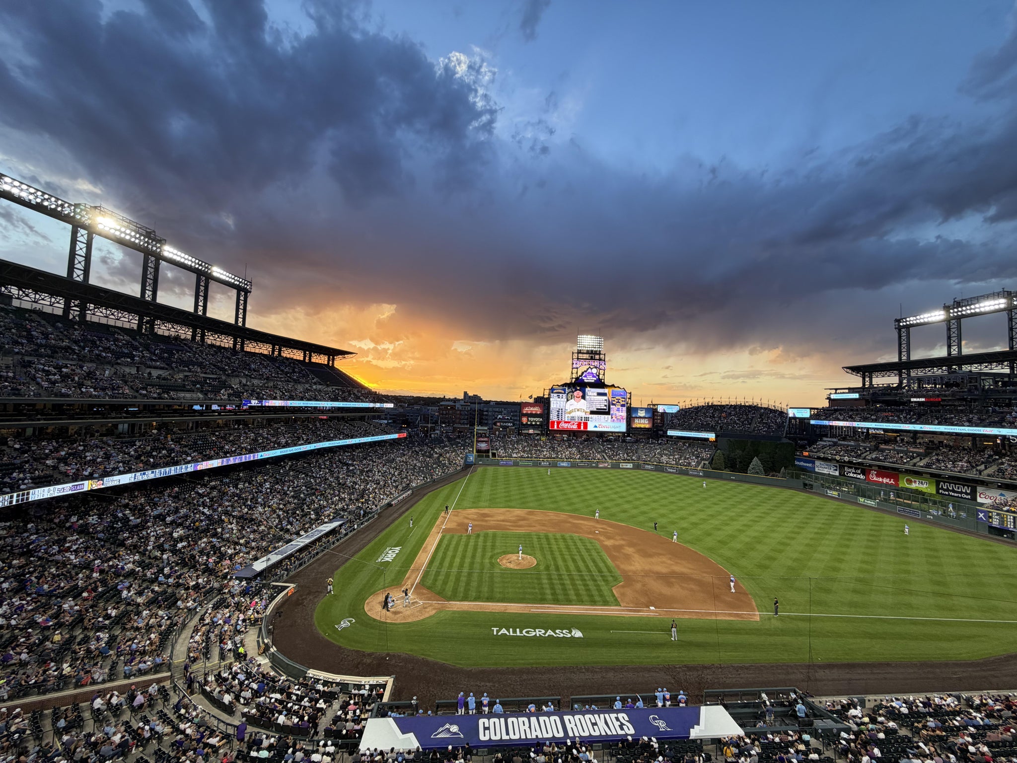 Real Fan View taken from Lower 325 at Coors Field by Daniel Y
