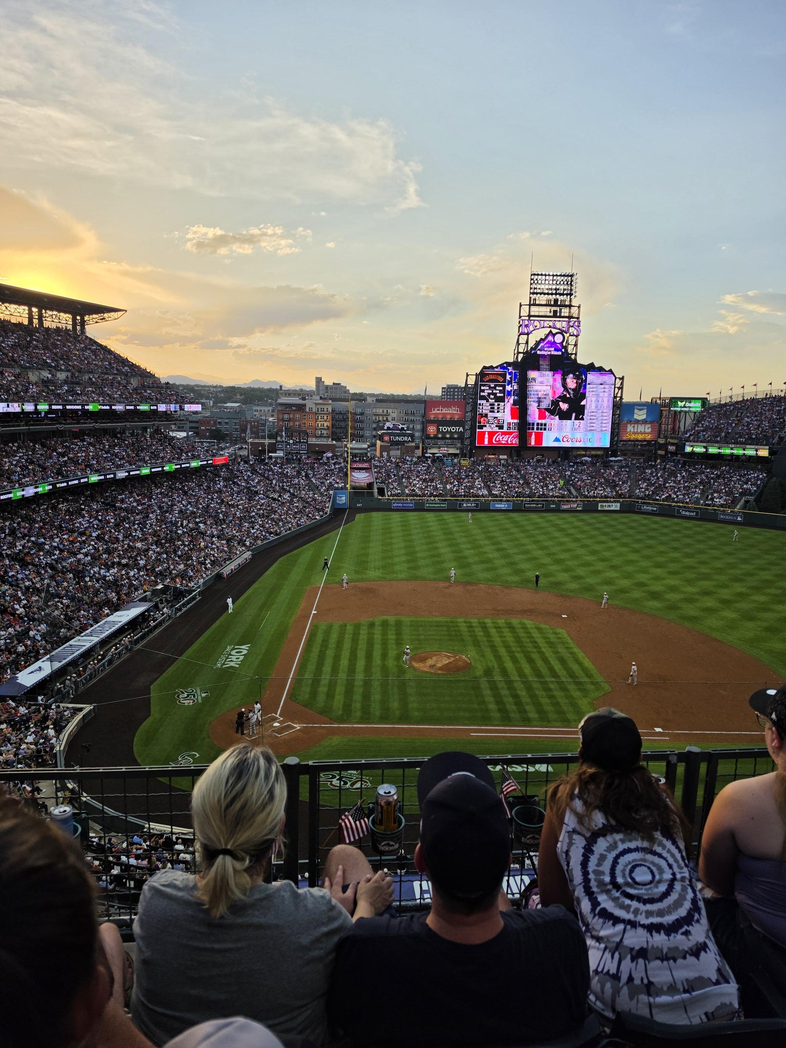 Real Fan View taken from Lower 325 at Coors Field by Debbie M
