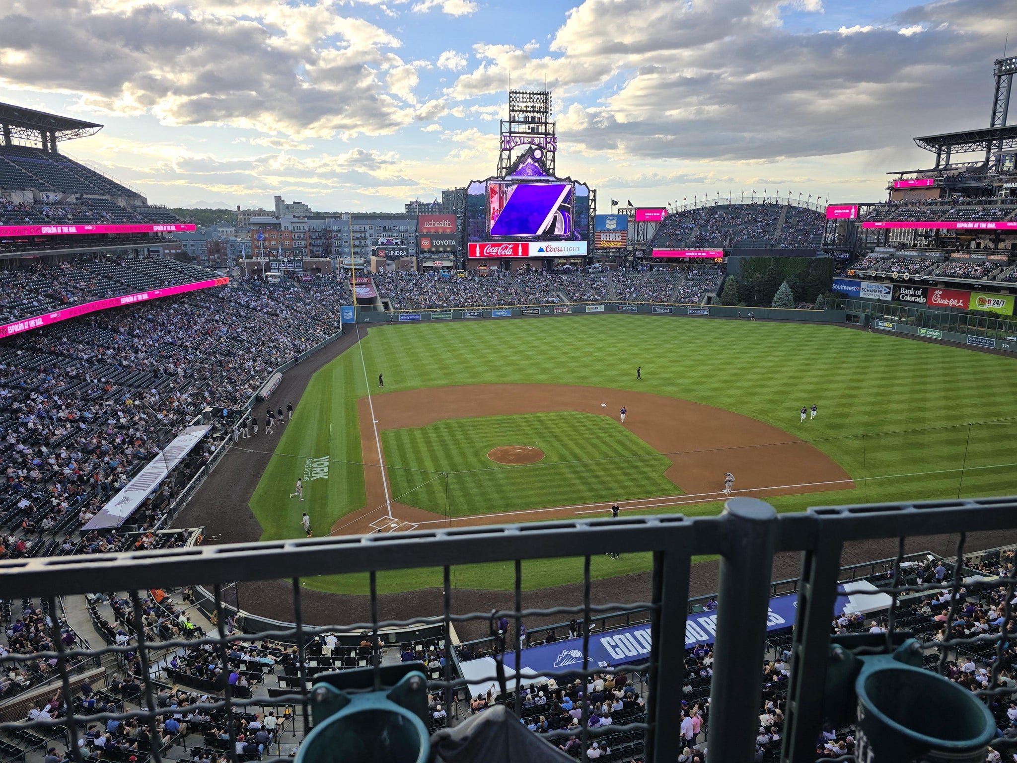 Real Fan View taken from Lower 326 at Coors Field by Sean H