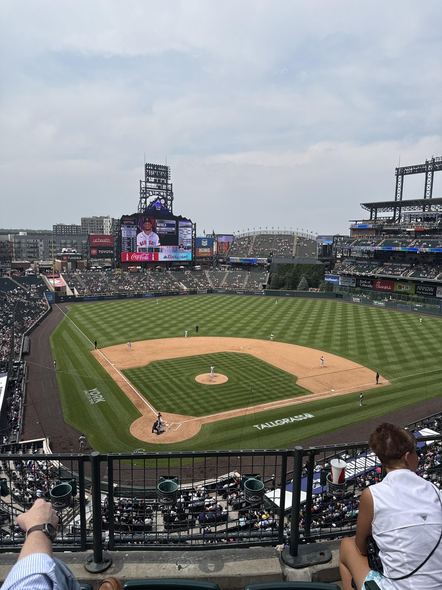 Real Fan View taken from Lower 328 at Coors Field by Robert V